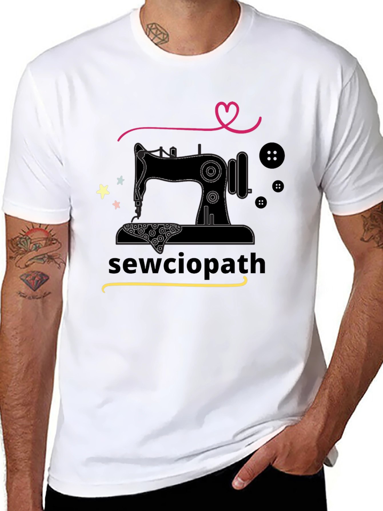 Sewciopath Graphic Tee - Sewing Lover T-Shirt