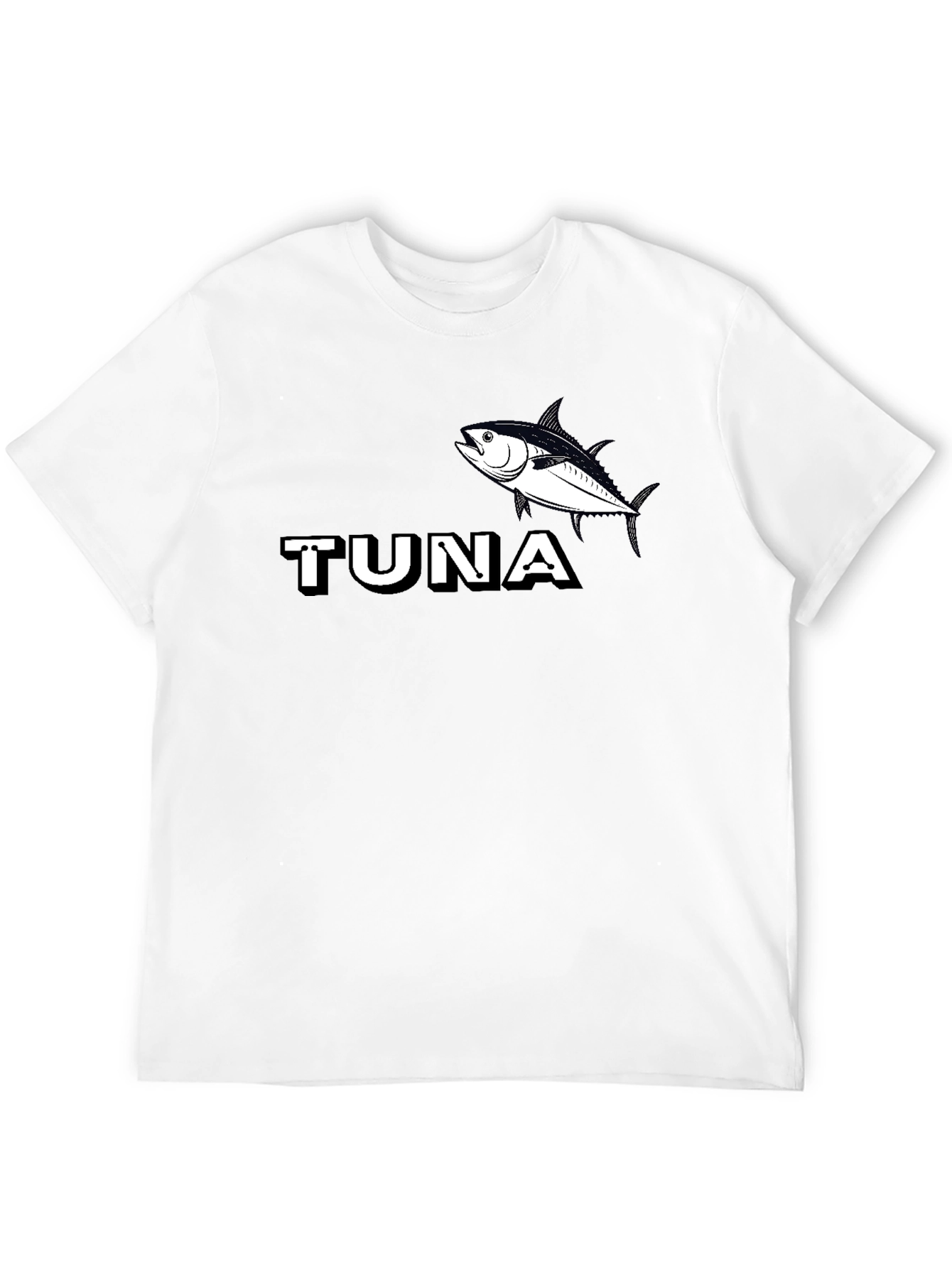 Tuna Graphic Tee - Black Cotton T-Shirt