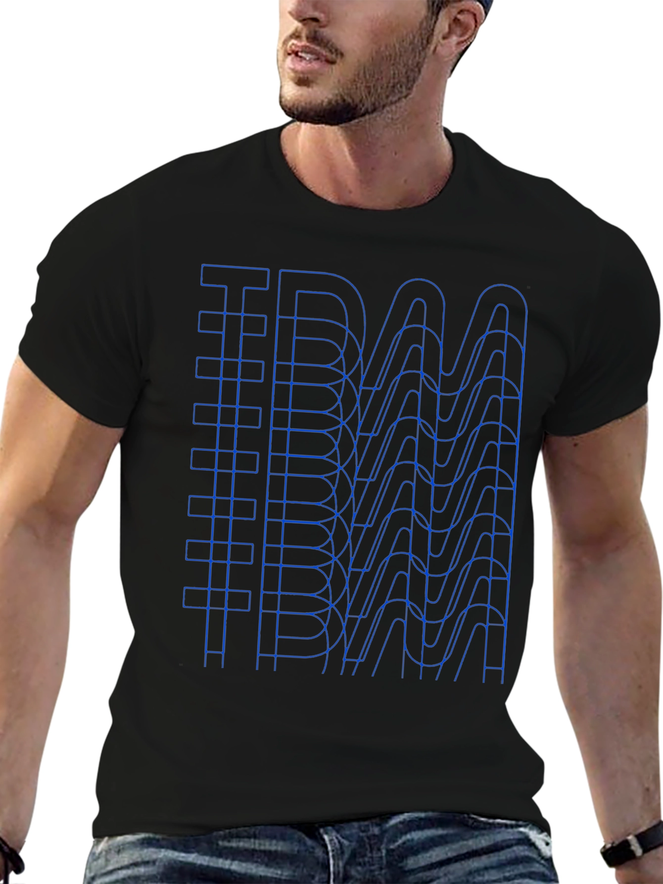 IBM Retro Wave Graphic T-Shirt - Classic Design