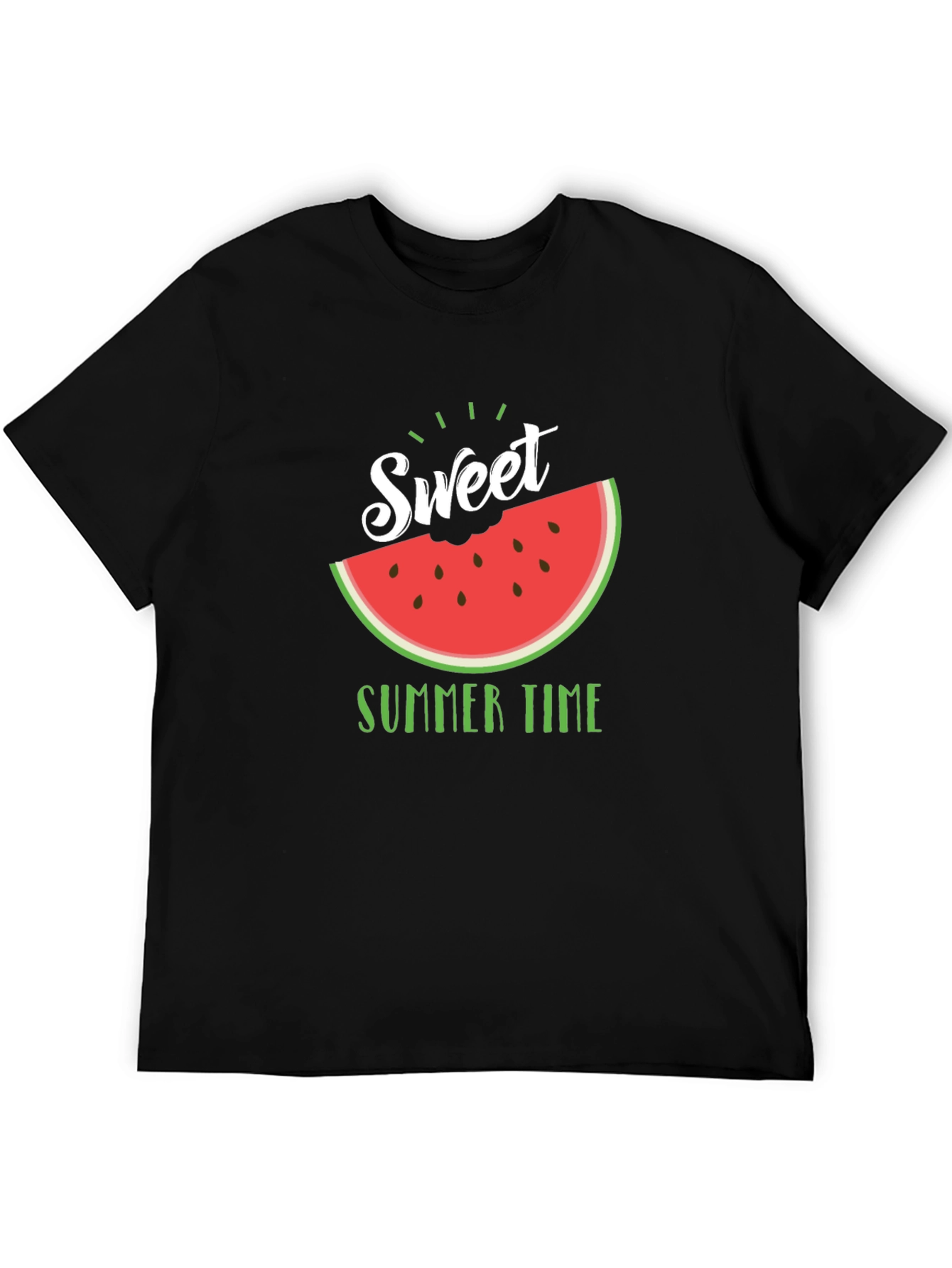 Sweet Summer Time Black T-Shirt