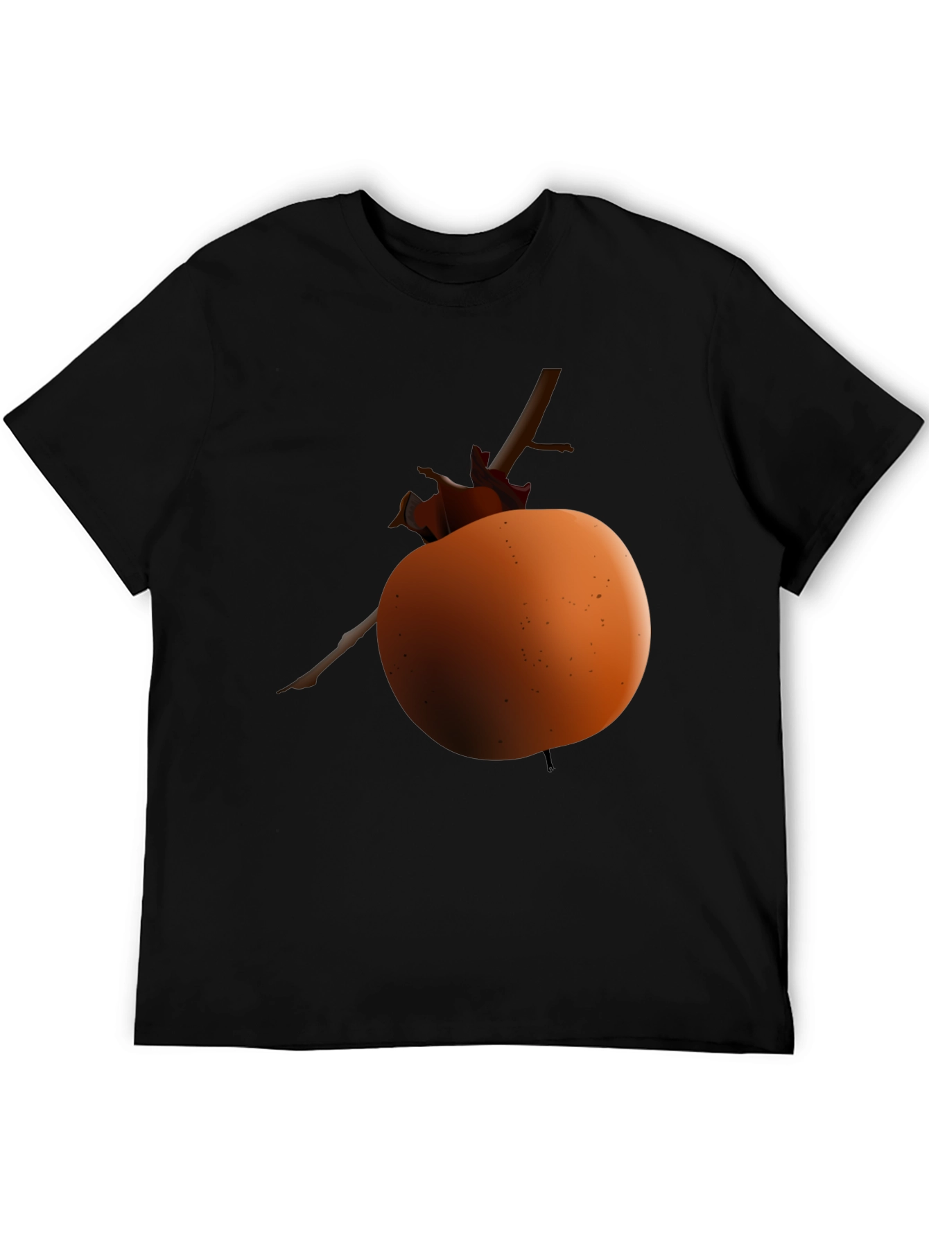 Apple on Branch Graphic Tee - Black Unisex Shirt