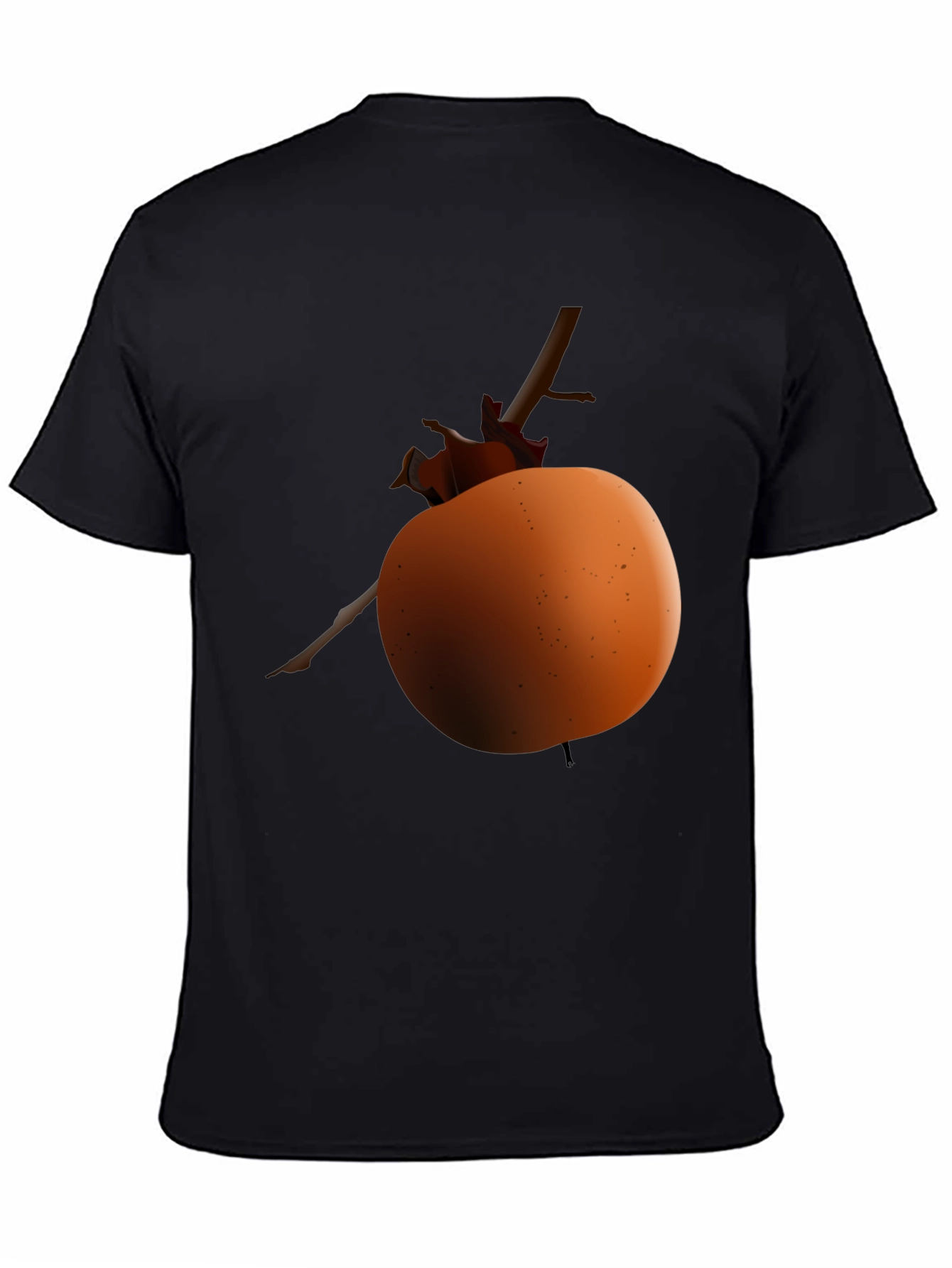 Apple on Branch Graphic Tee - Black Unisex Shirt