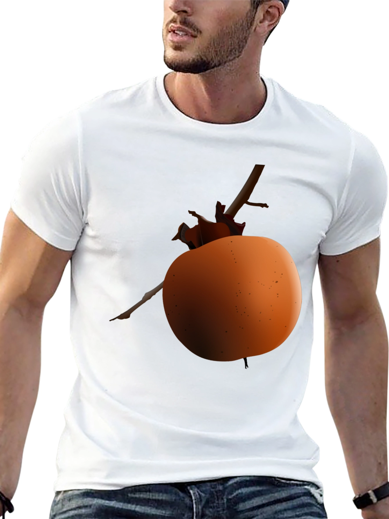Apple on Branch Graphic Tee - Black Unisex Shirt