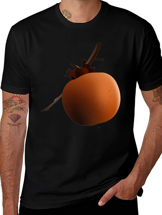 Apple on Branch Graphic Tee - Black Unisex Shirt