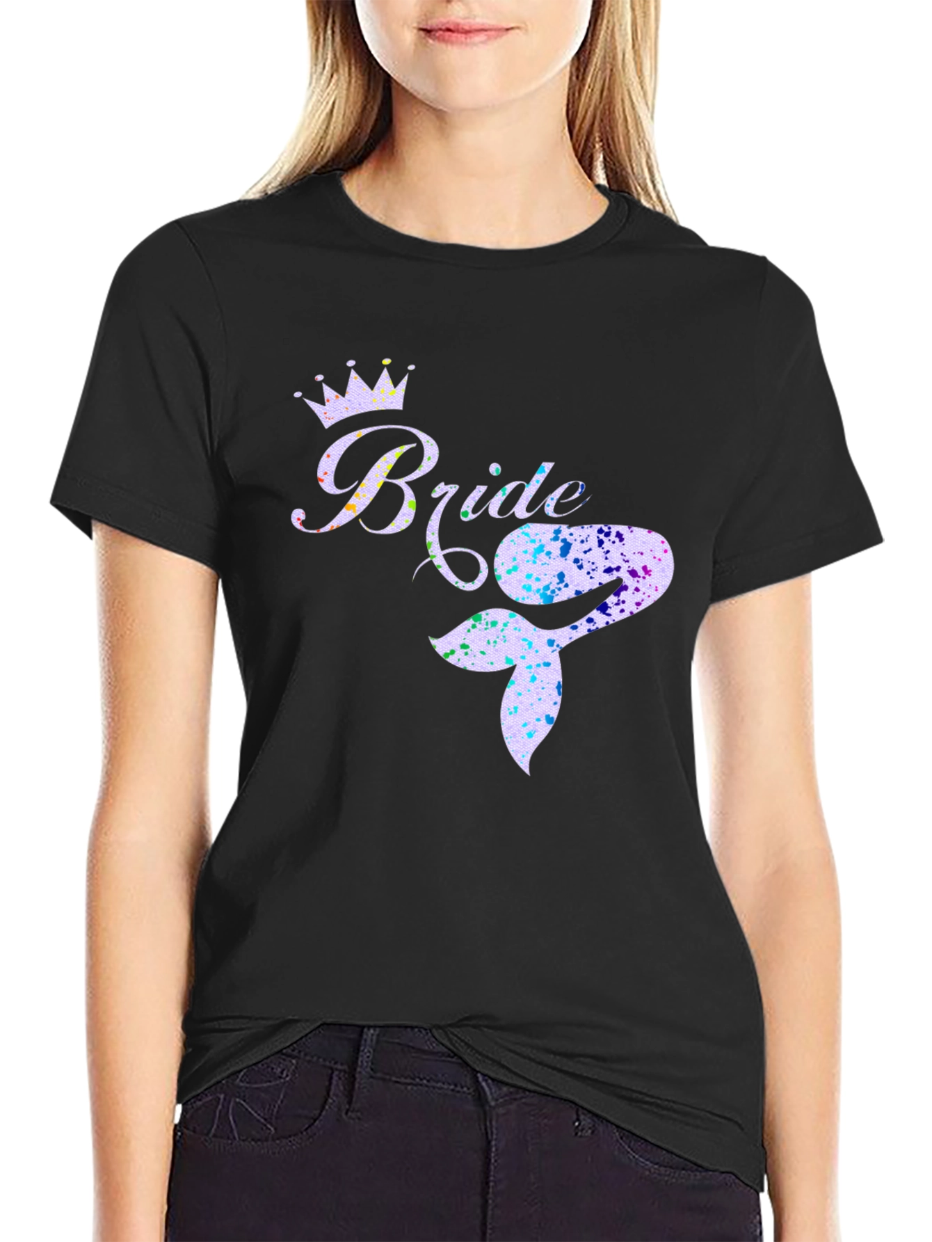 Bride Mermaid Tail T-Shirt - Bridal Party Tee