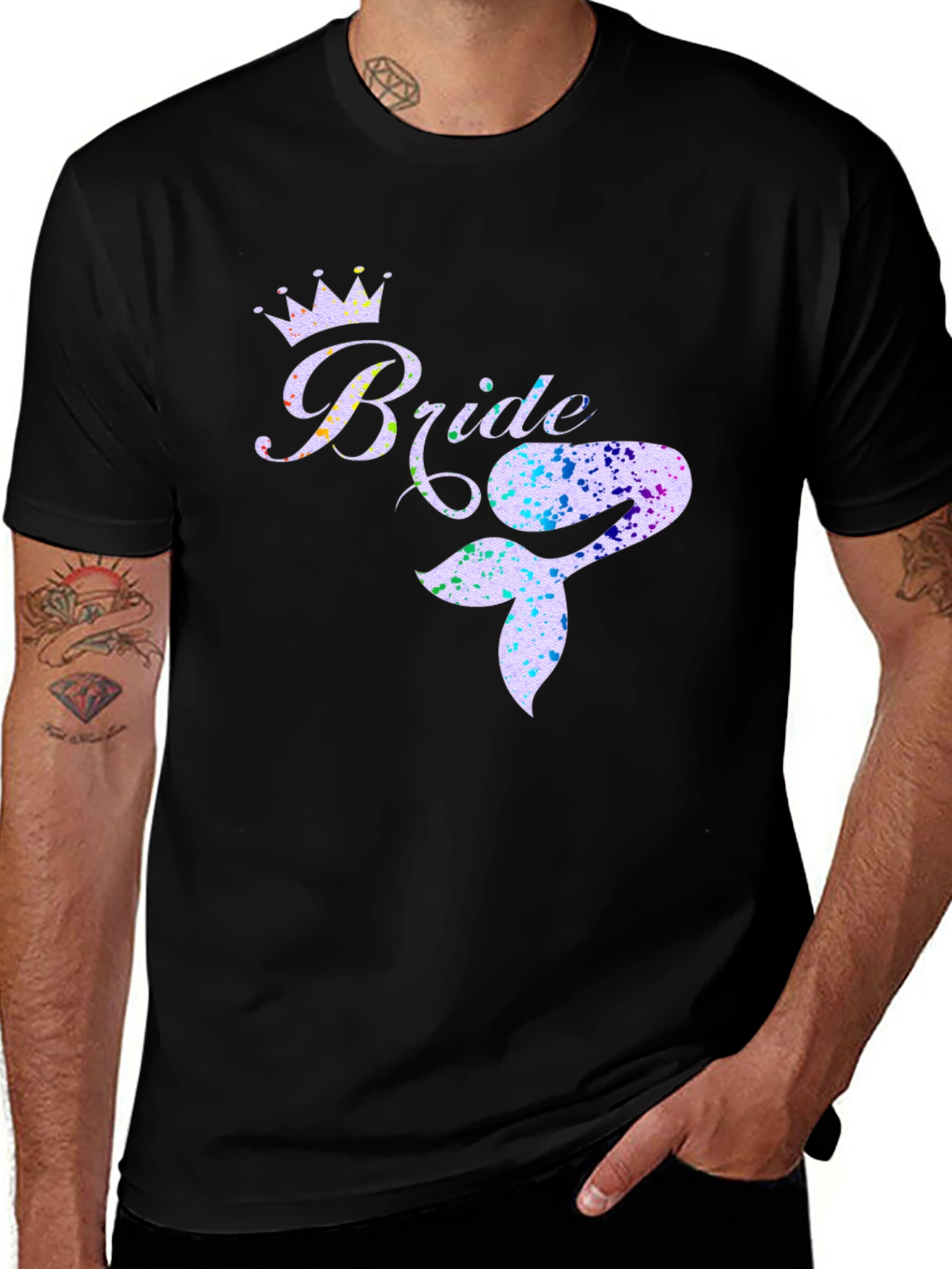 Bride Mermaid Tail T-Shirt - Bridal Party Tee