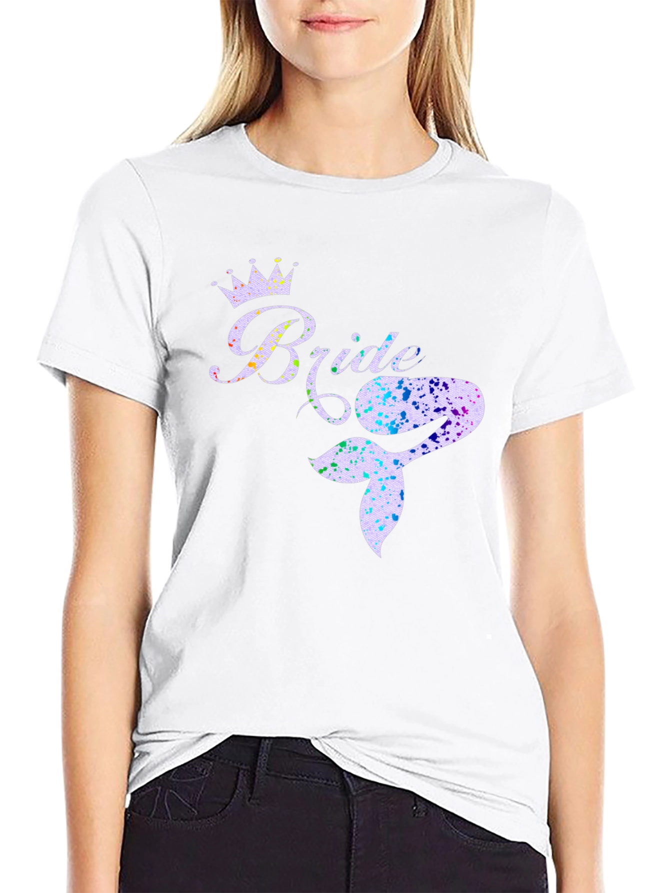 Bride Mermaid Tail T-Shirt - Bridal Party Tee