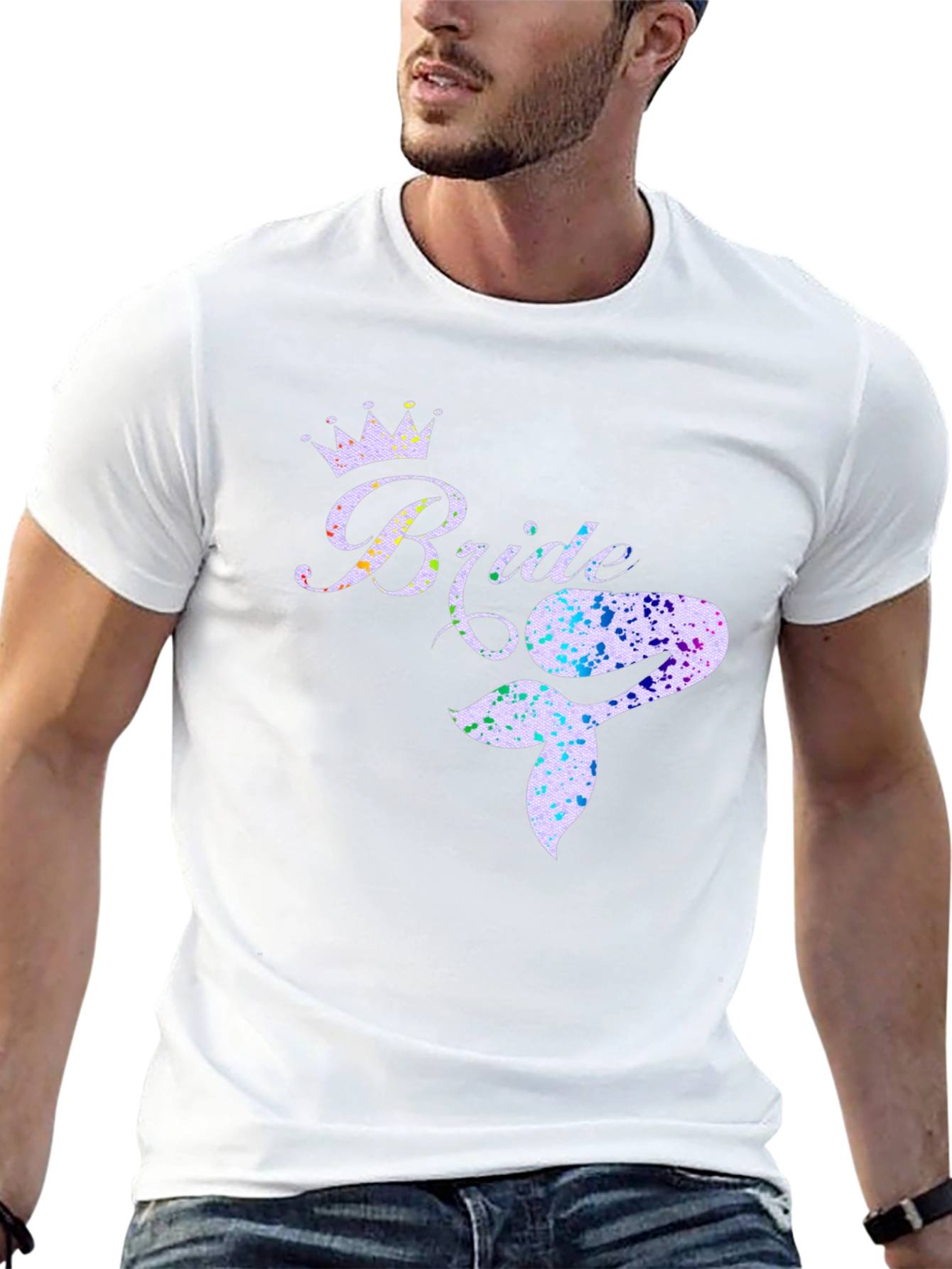 Bride Mermaid Tail T-Shirt - Bridal Party Tee