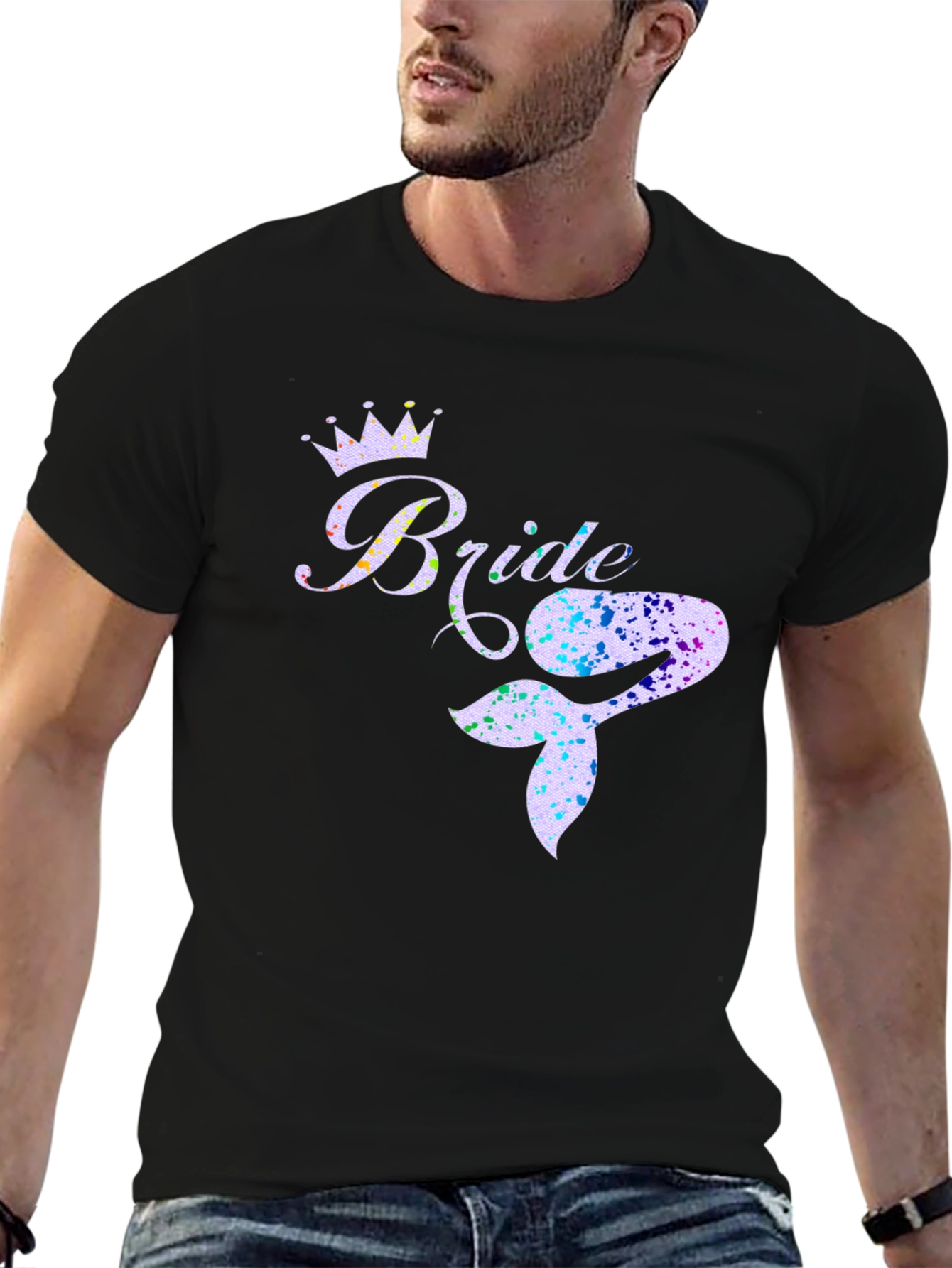 Bride Mermaid Tail T-Shirt - Bridal Party Tee