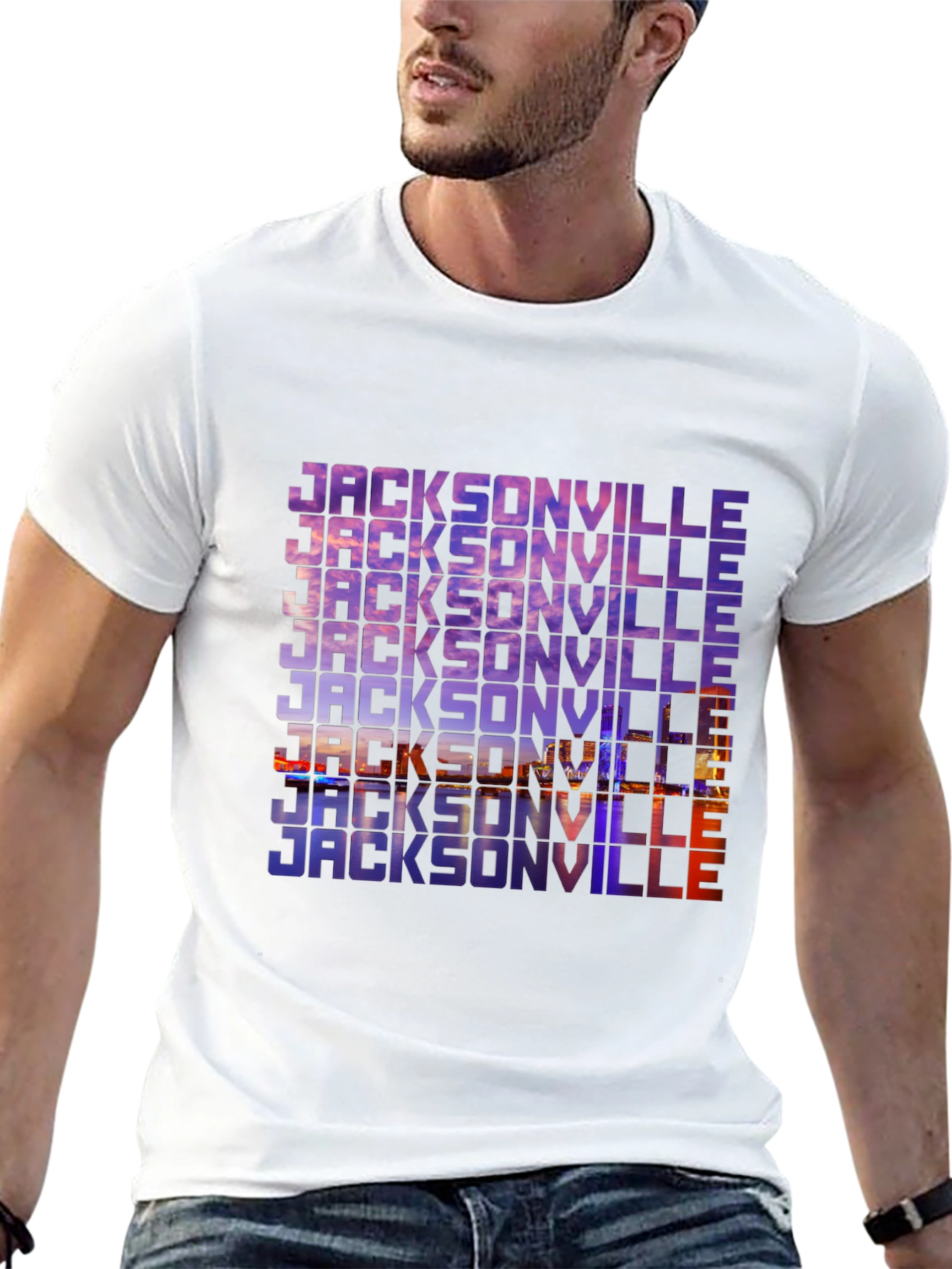 Jacksonville Graphic Print Black T-Shirt
