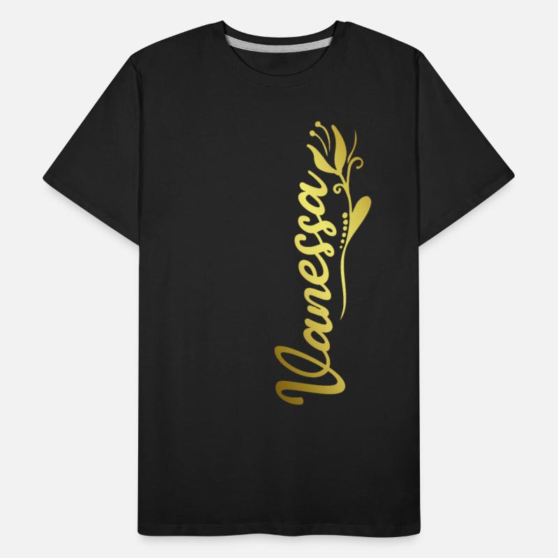 Vanessa Name Faux Gold Tulip Flourish