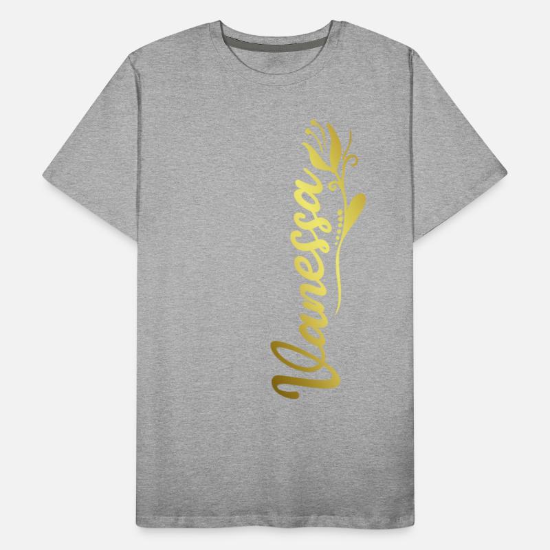 Vanessa Name Faux Gold Tulip Flourish