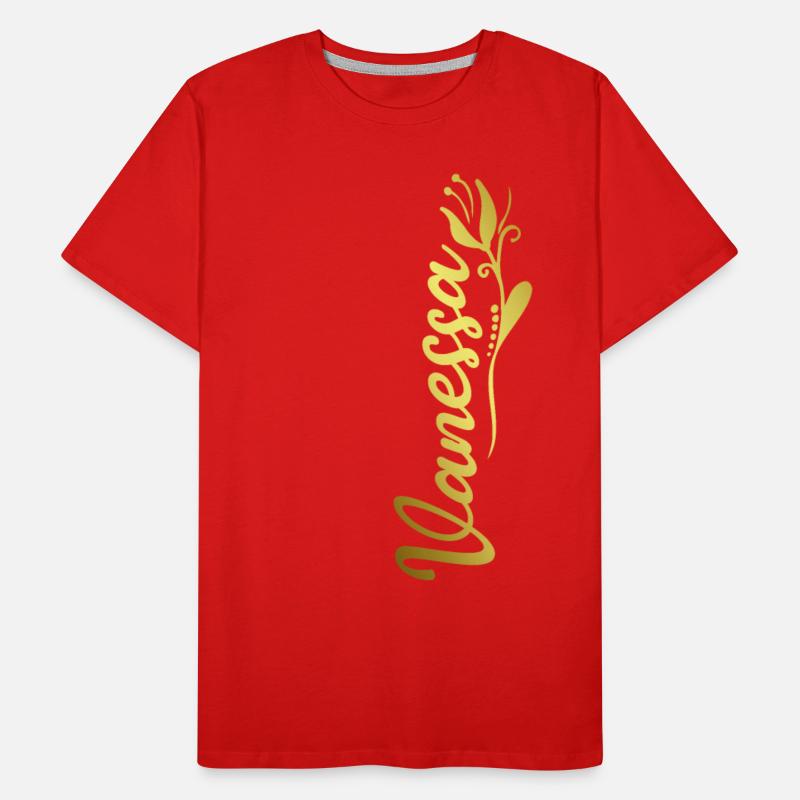 Vanessa Name Faux Gold Tulip Flourish