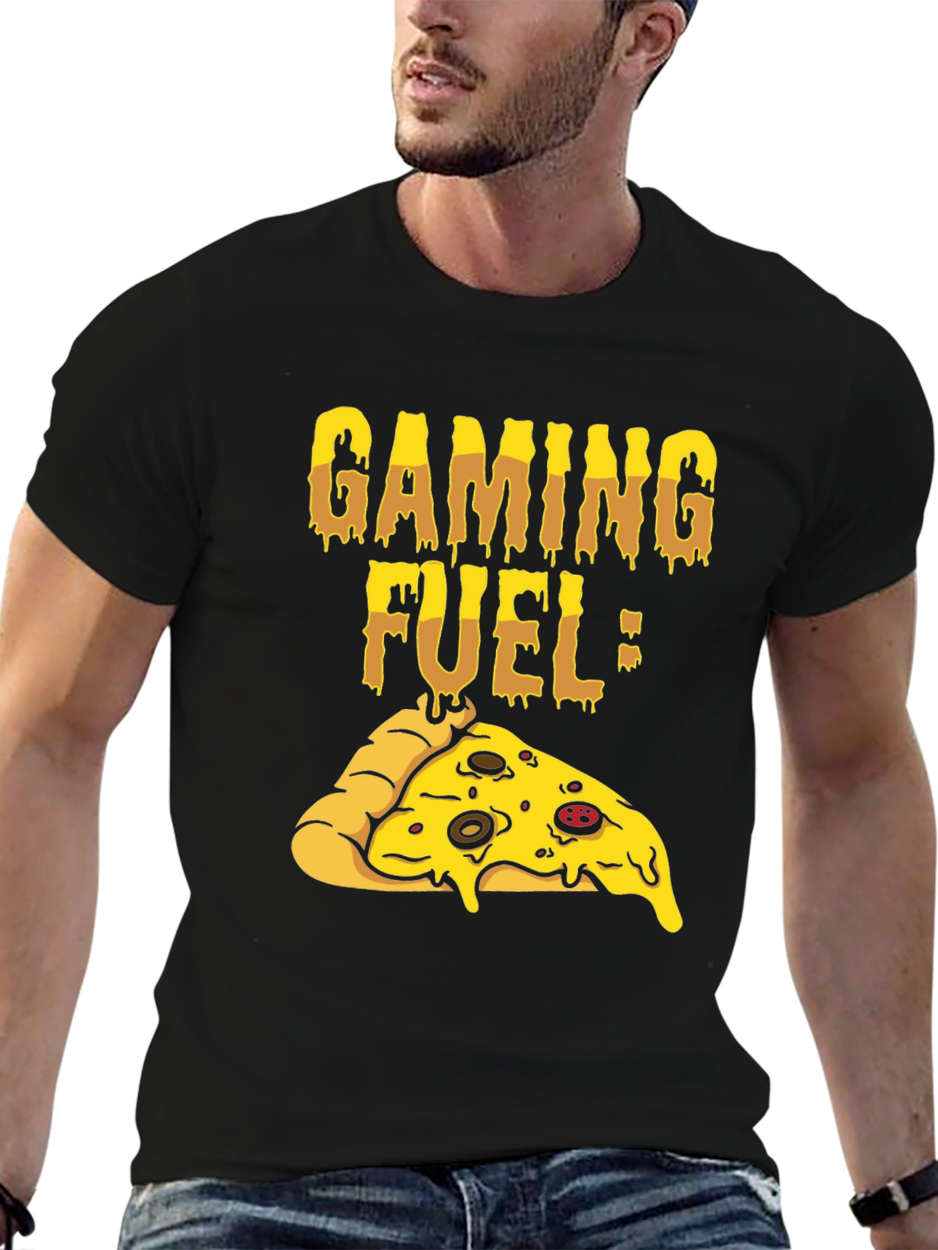 Gaming Fuel Pizza T-Shirt - Gamer Style