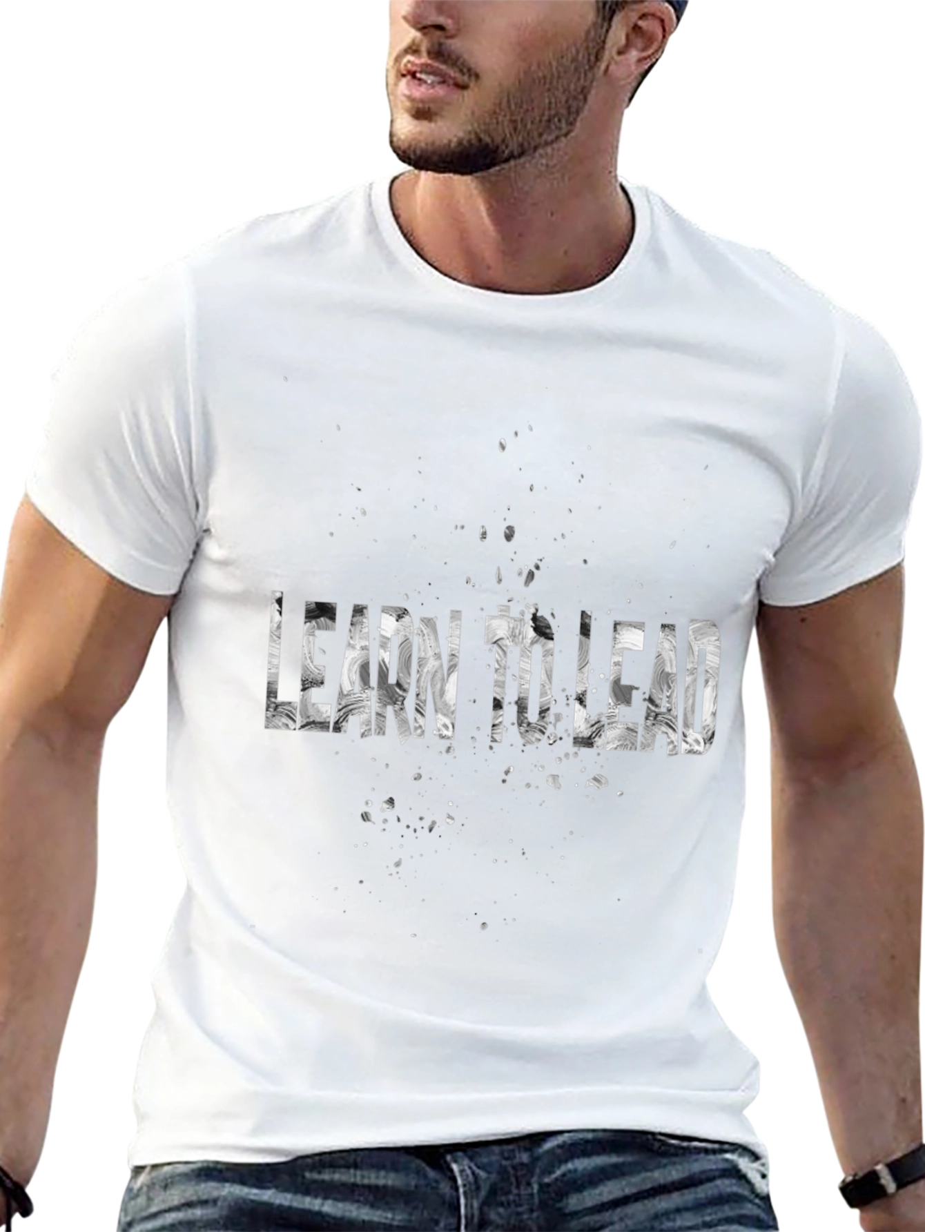 Learn to Lead Graphic T-Shirt - Motivational Tee