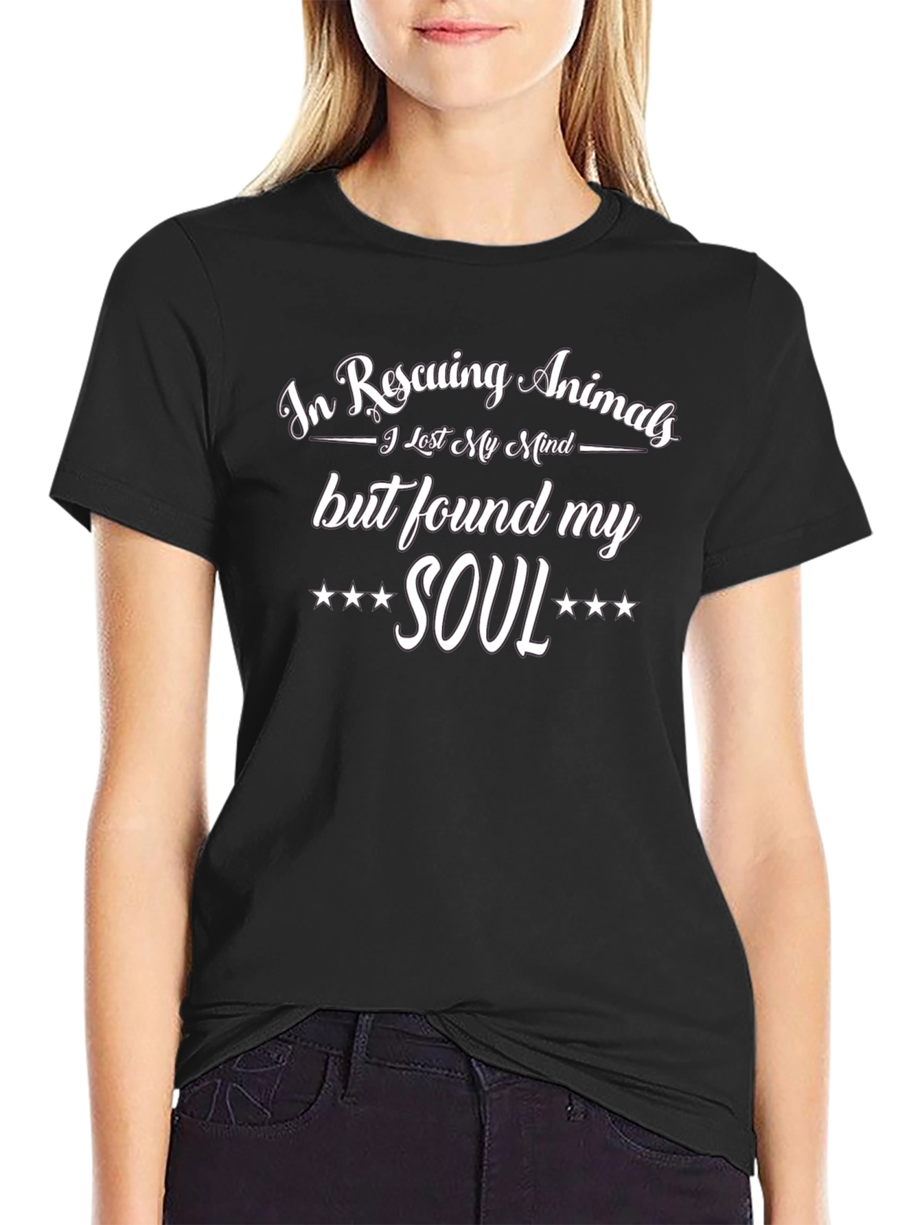 Rescuing Animals T-Shirt: Lost Mind Found Soul