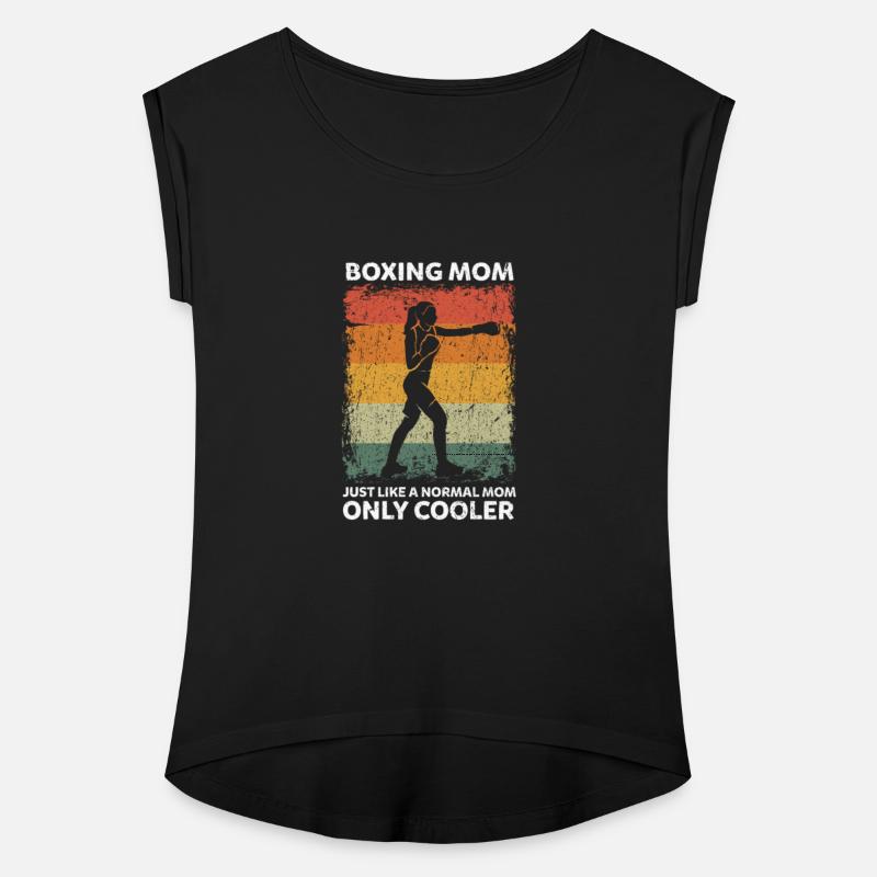 Vintage Boxing Mom Like A Normal Mom Only Cooler