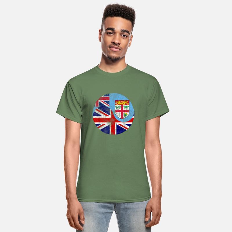 Vintage British Fijian Flags UK and Fiji Tee