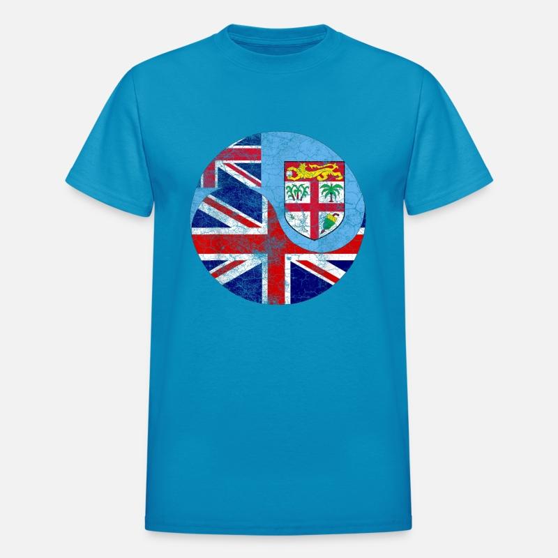 Vintage British Fijian Flags UK and Fiji Tee