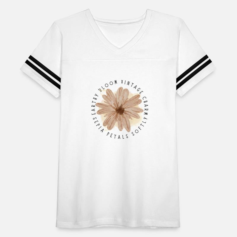 : Vintage Charm Soft Sepia Petals Design