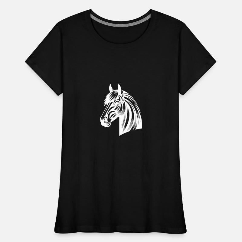 Vintage Horse Head Portrait Tattoo Style