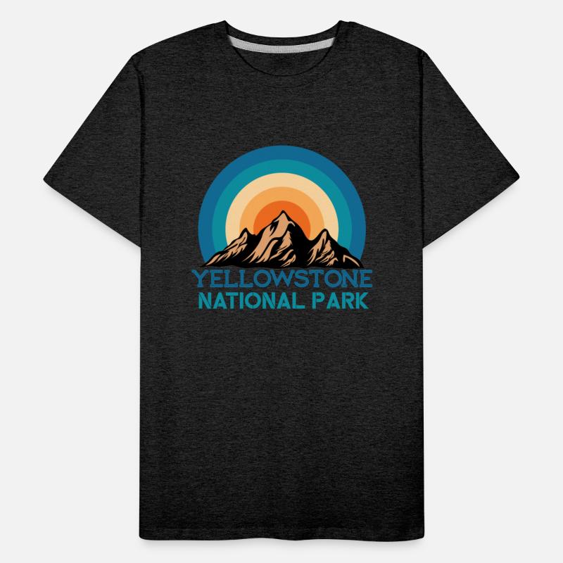 Vintage Retro Yellowstone National Park Mountain