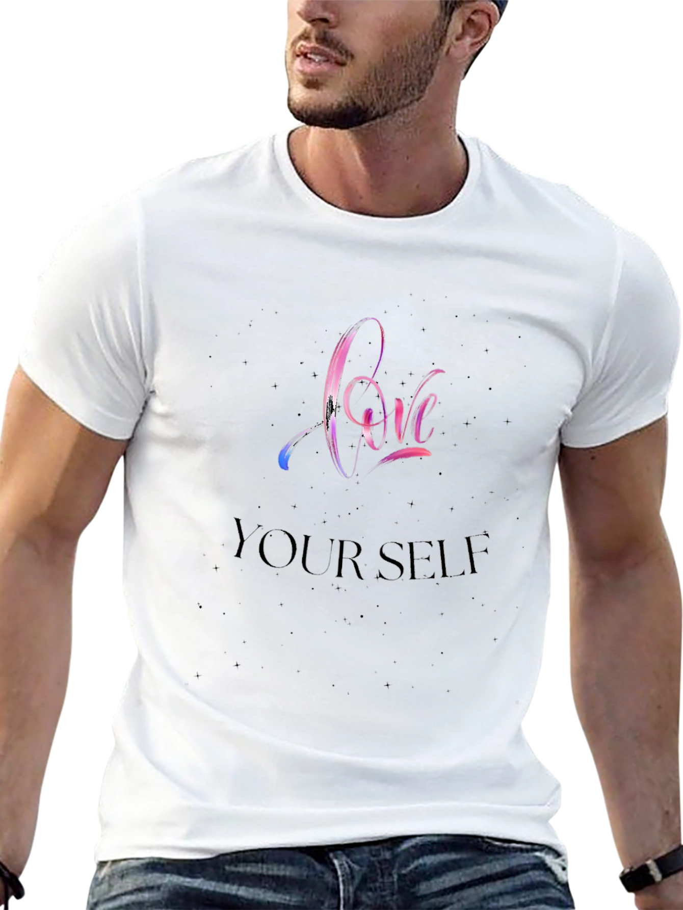 Love Yourself Black Graphic Tee