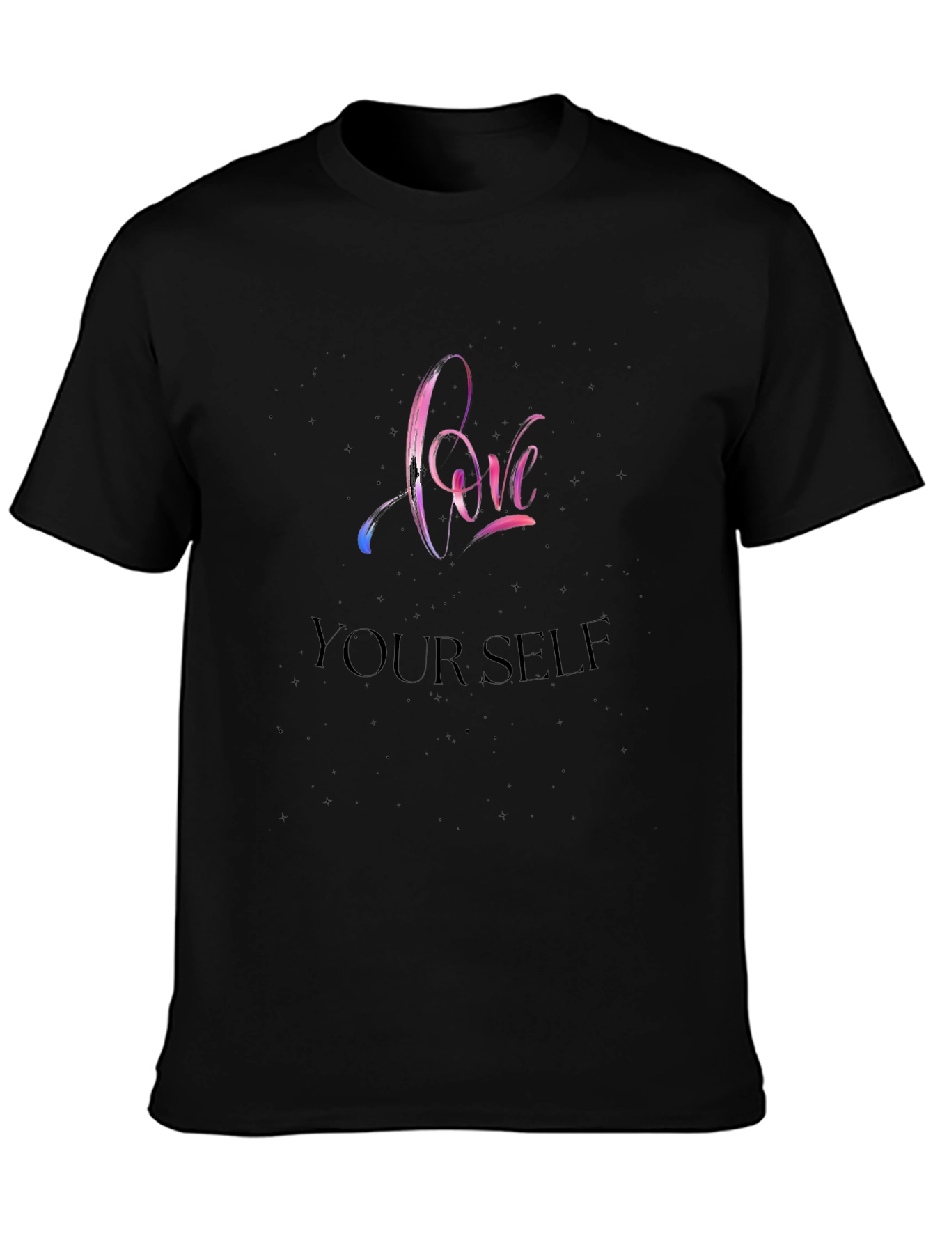 Love Yourself Black Graphic Tee