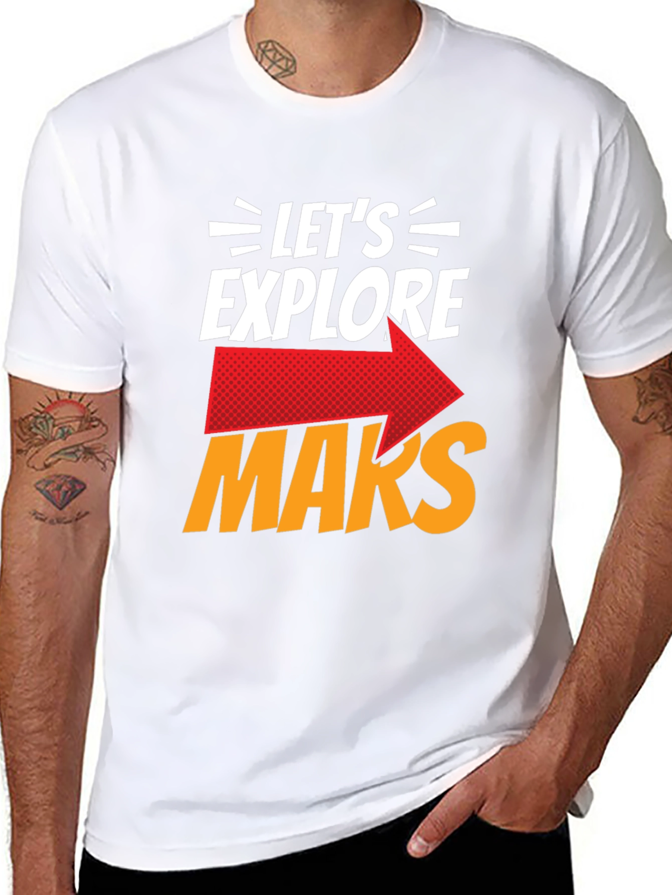 Lets Explore Mars Graphic T-Shirt