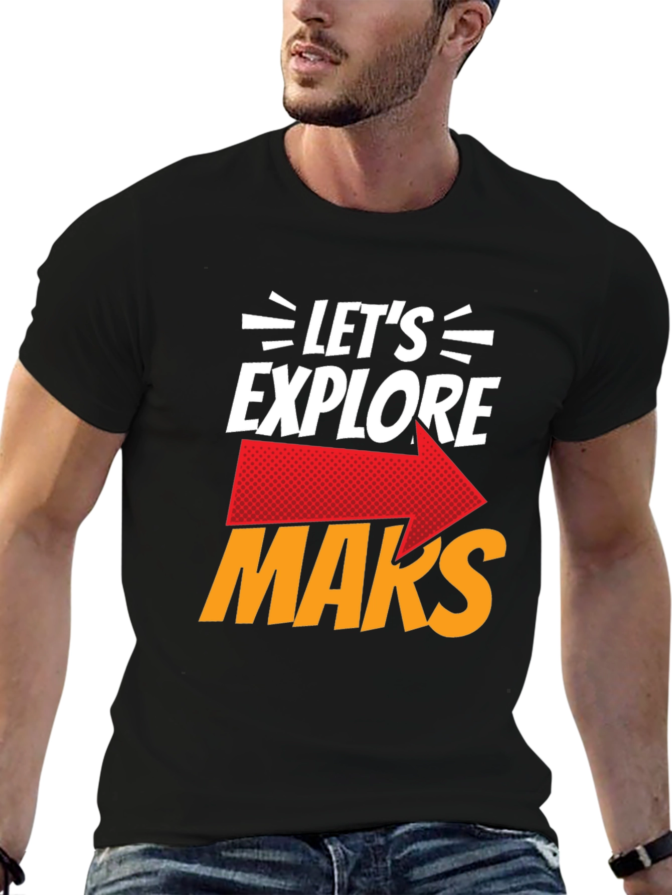 Lets Explore Mars Graphic T-Shirt