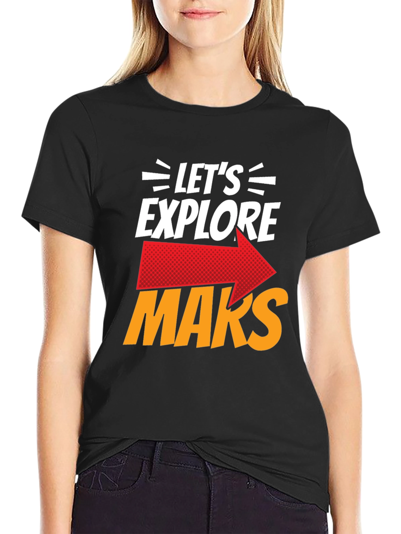 Lets Explore Mars Graphic T-Shirt