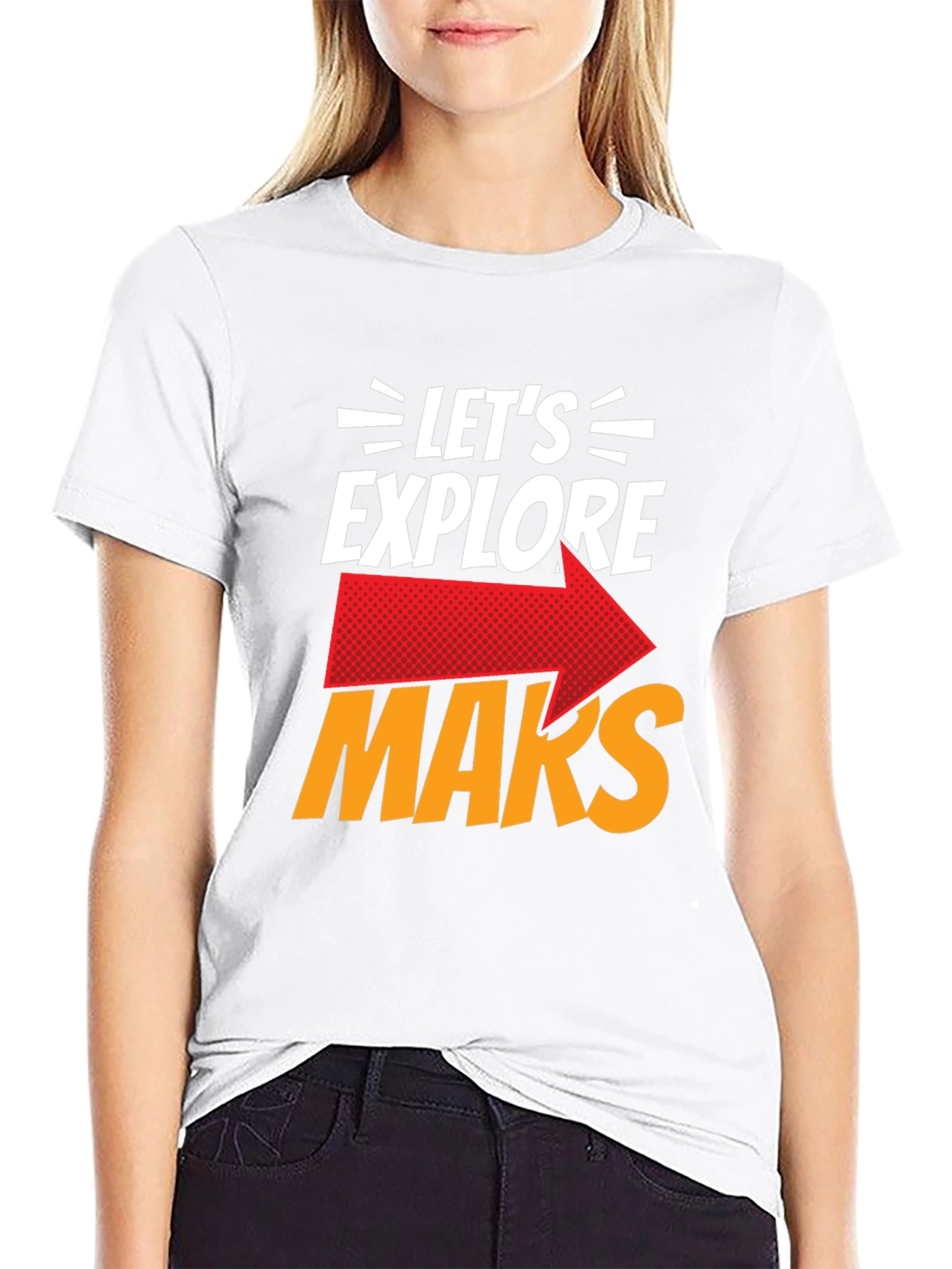 Lets Explore Mars Graphic T-Shirt