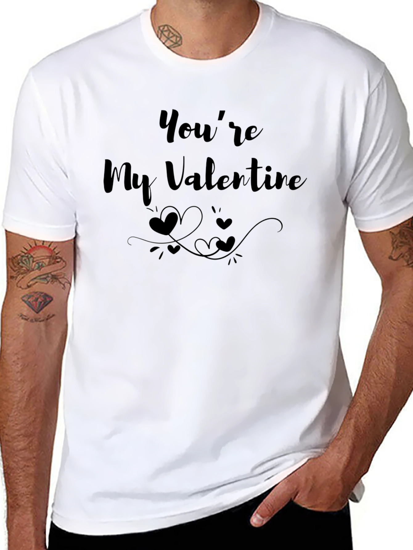 Youre My Valentine Graphic Tee - Black Unisex