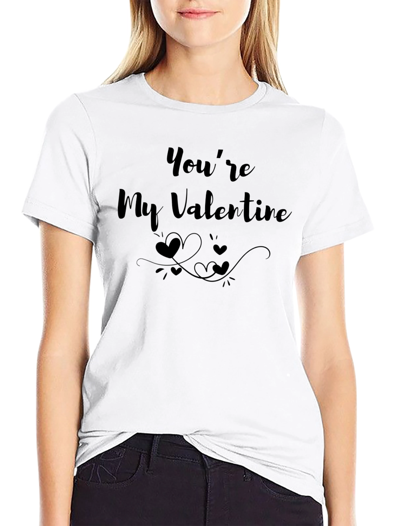 Youre My Valentine Graphic Tee - Black Unisex