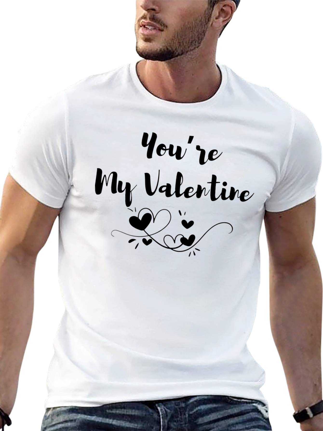 Youre My Valentine Graphic Tee - Black Unisex