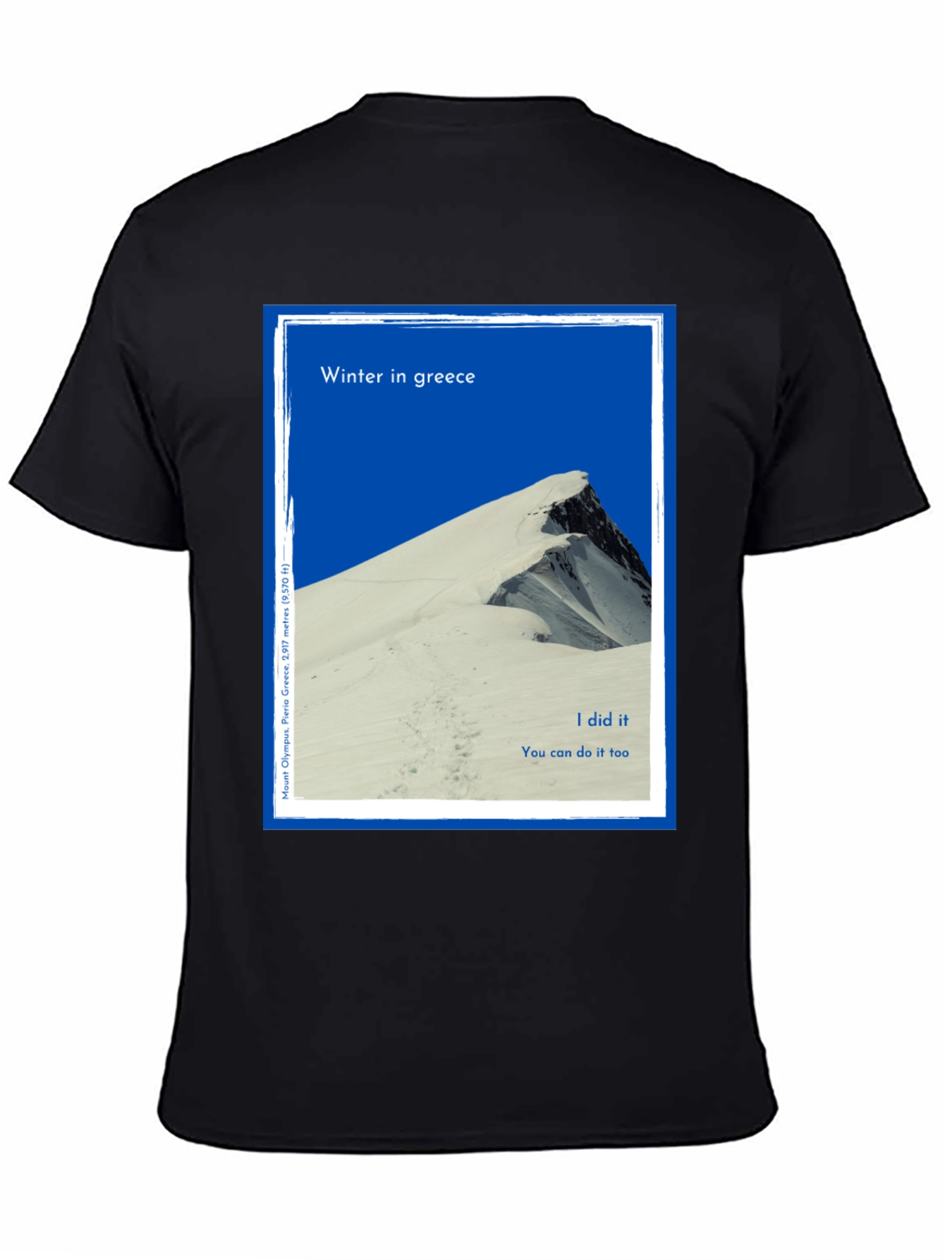 Winter Greece Mountain T-Shirt