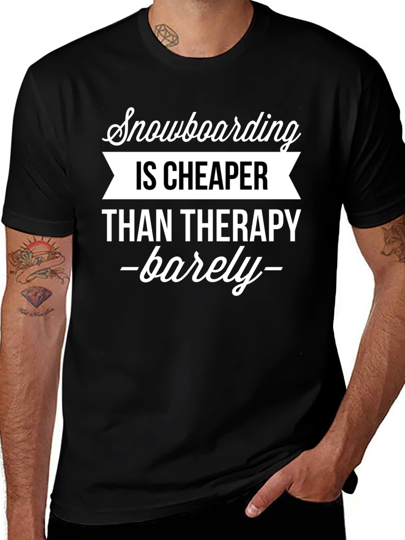 Snowboarding Therapy Tee