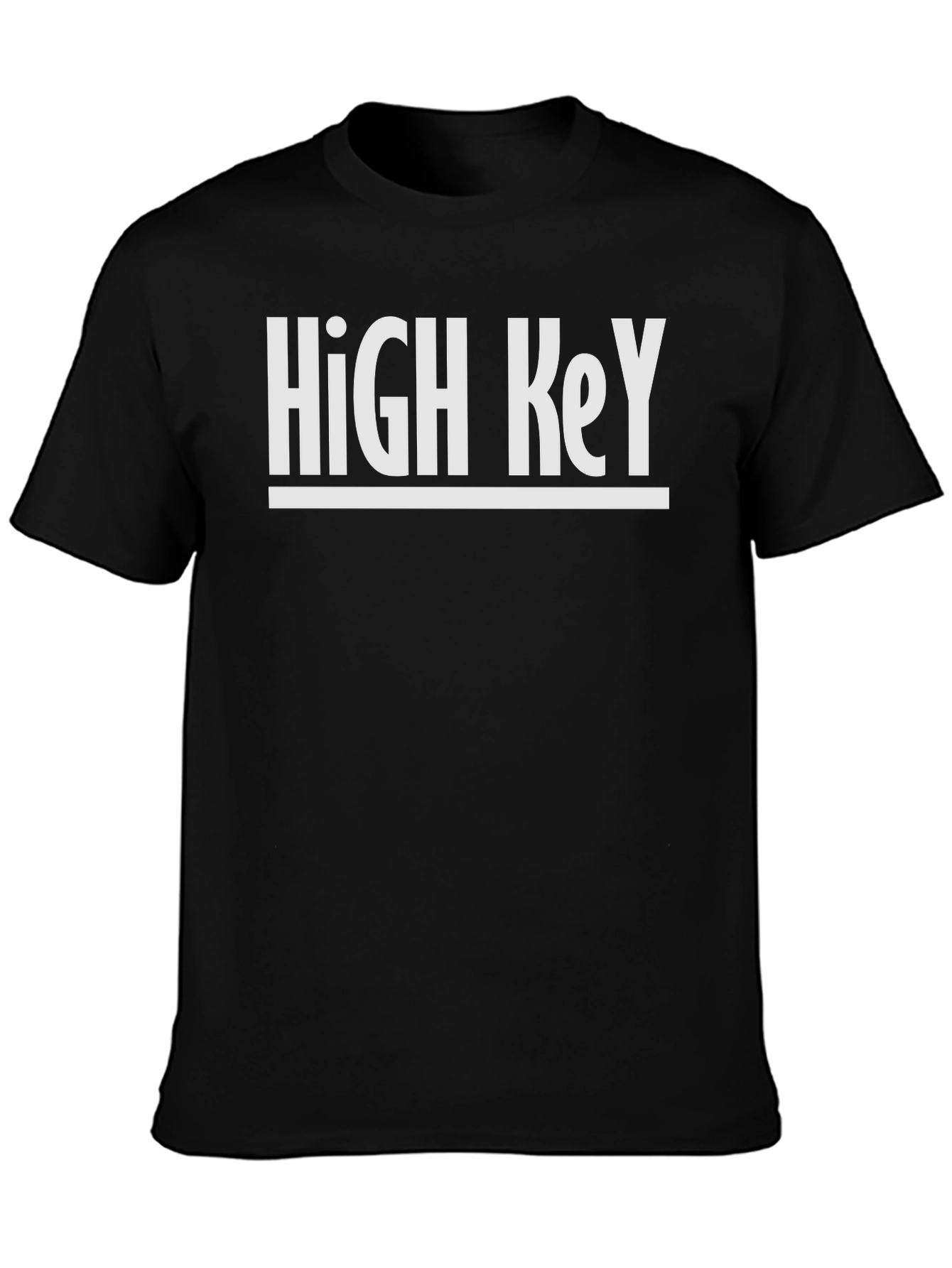 High Key Graphic Tee - Mens Black T-Shirt
