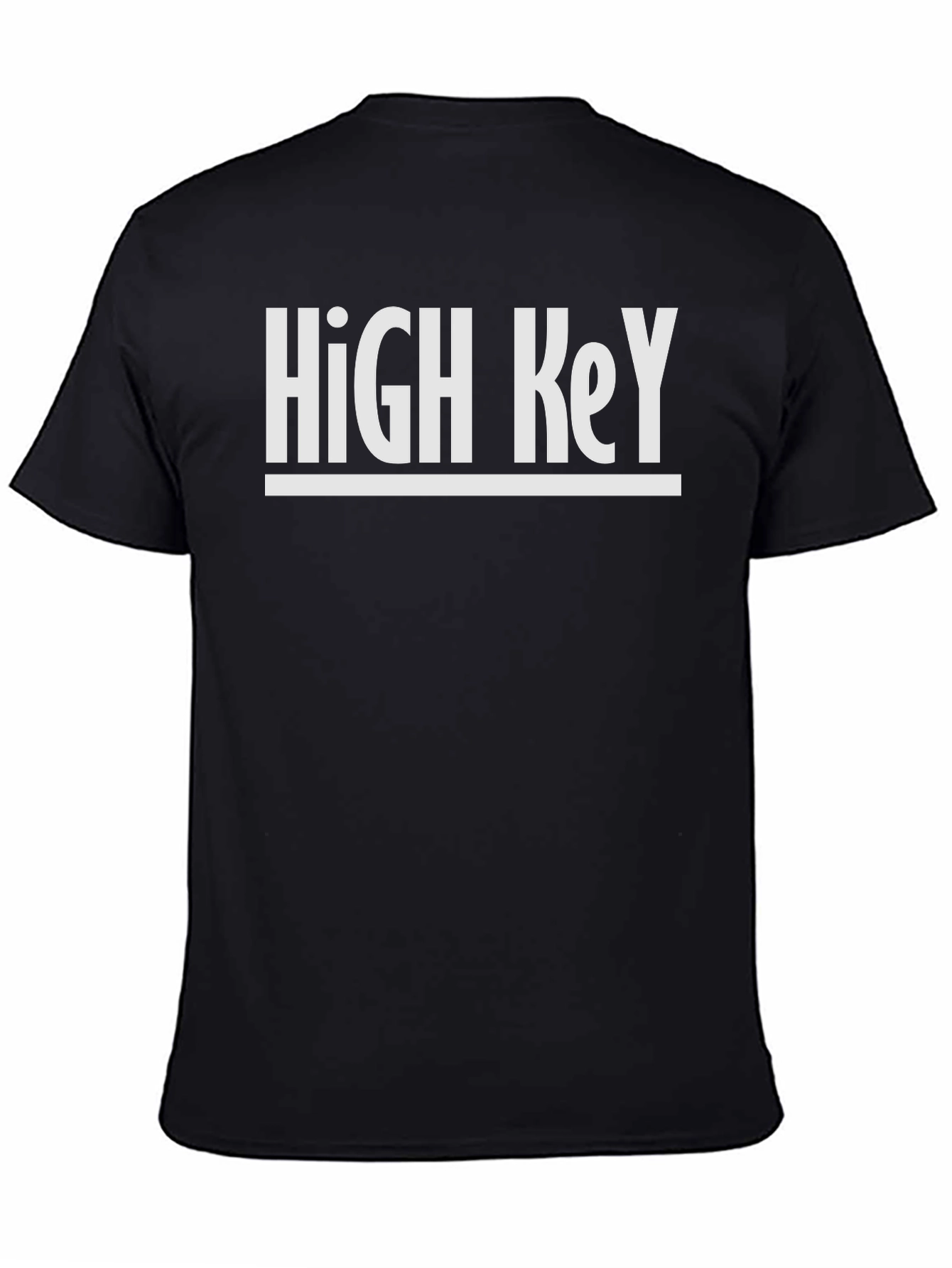 High Key Graphic Tee - Mens Black T-Shirt
