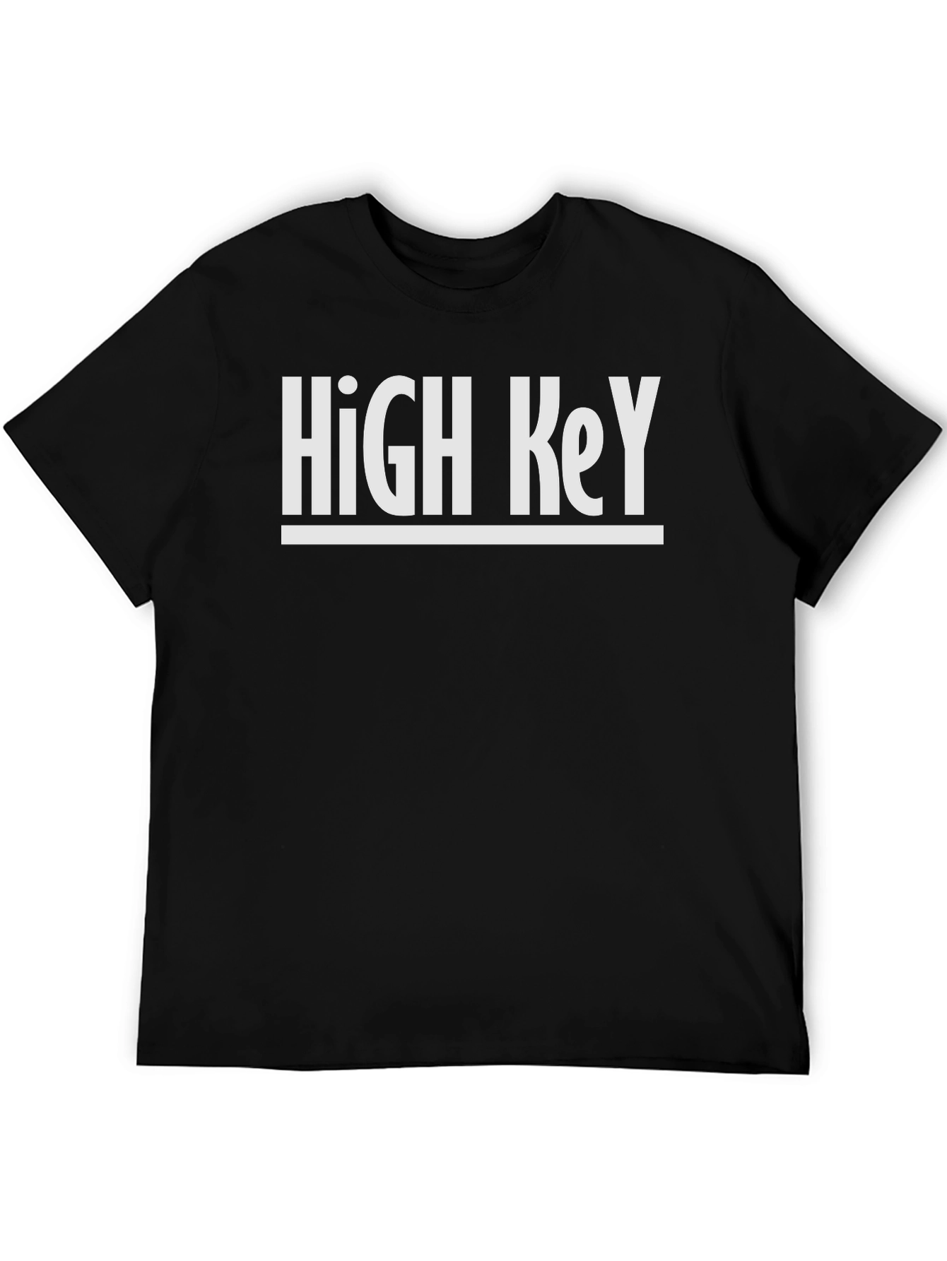 High Key Graphic Tee - Mens Black T-Shirt
