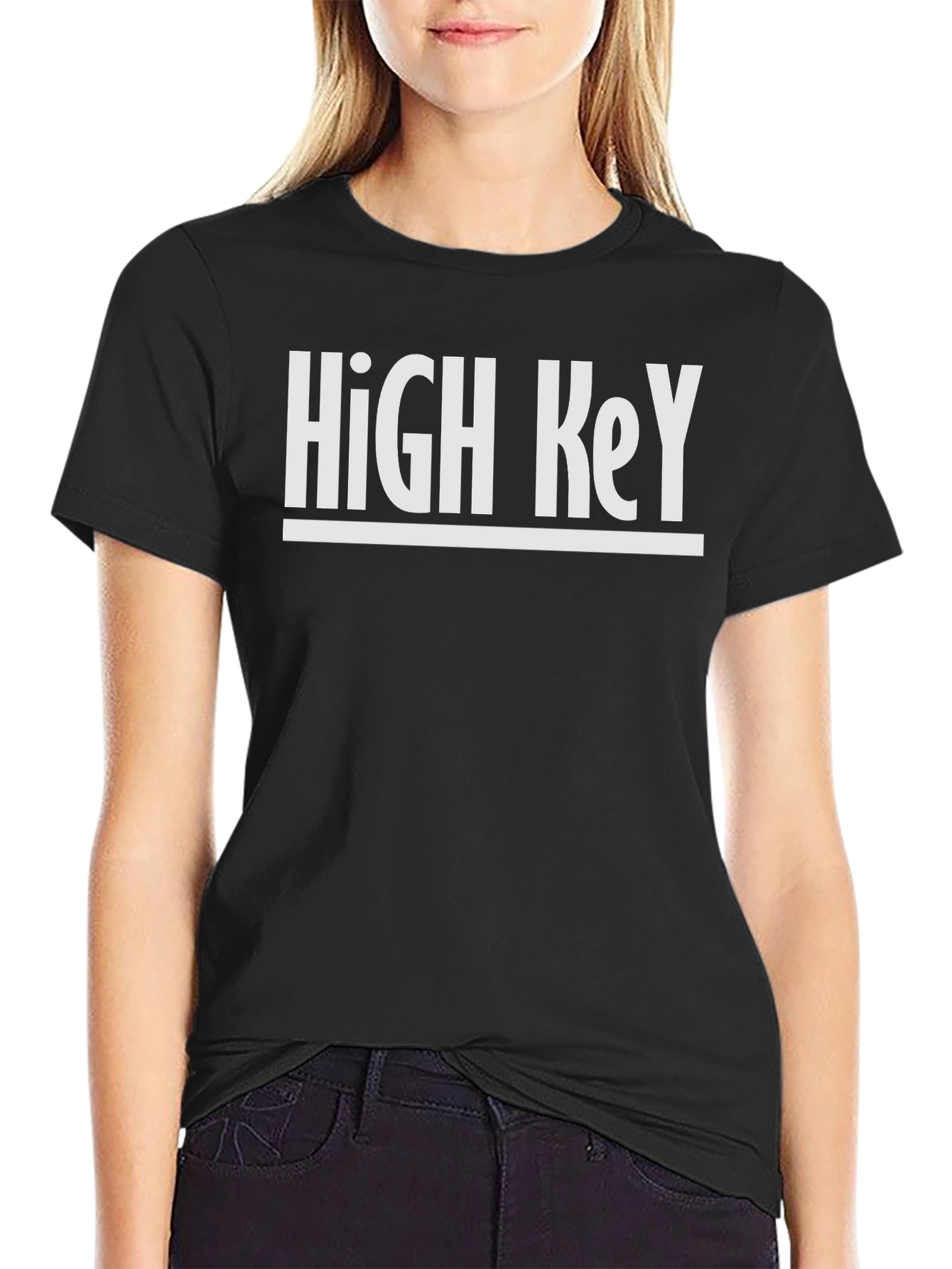 High Key Graphic Tee - Mens Black T-Shirt