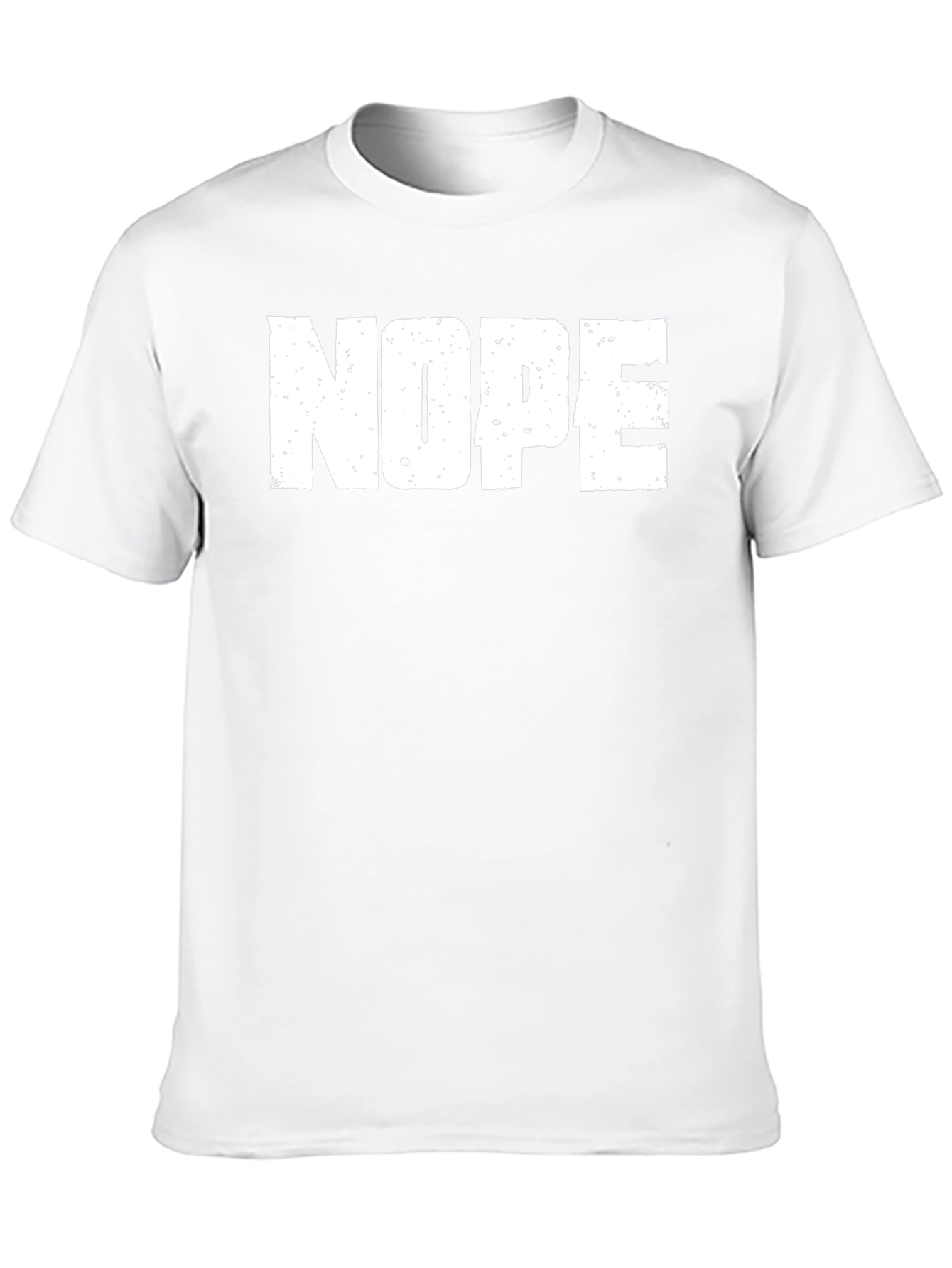 Nope Graphic Tee - Casual Black Cotton T-Shirt
