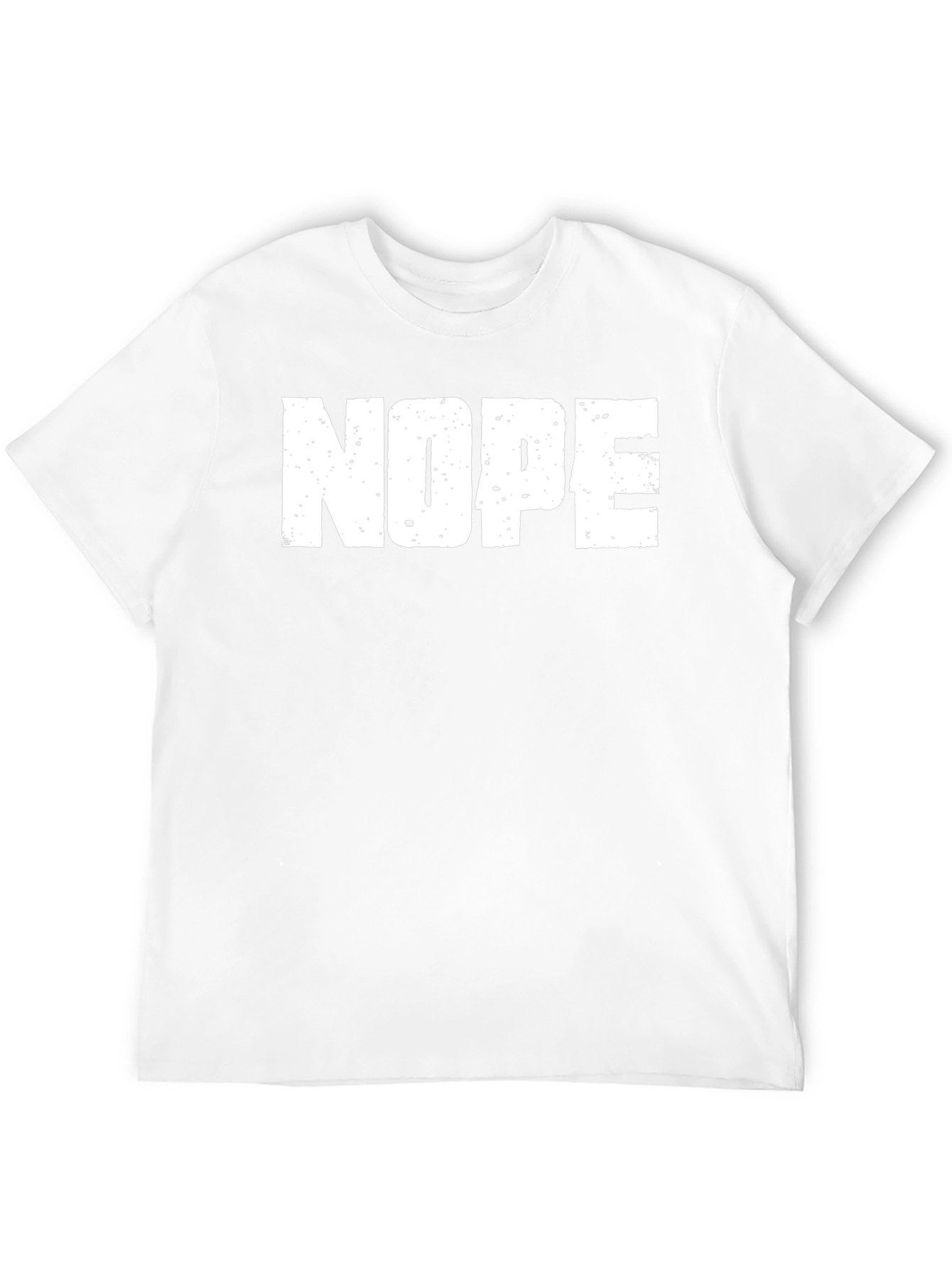 Nope Graphic Tee - Casual Black Cotton T-Shirt