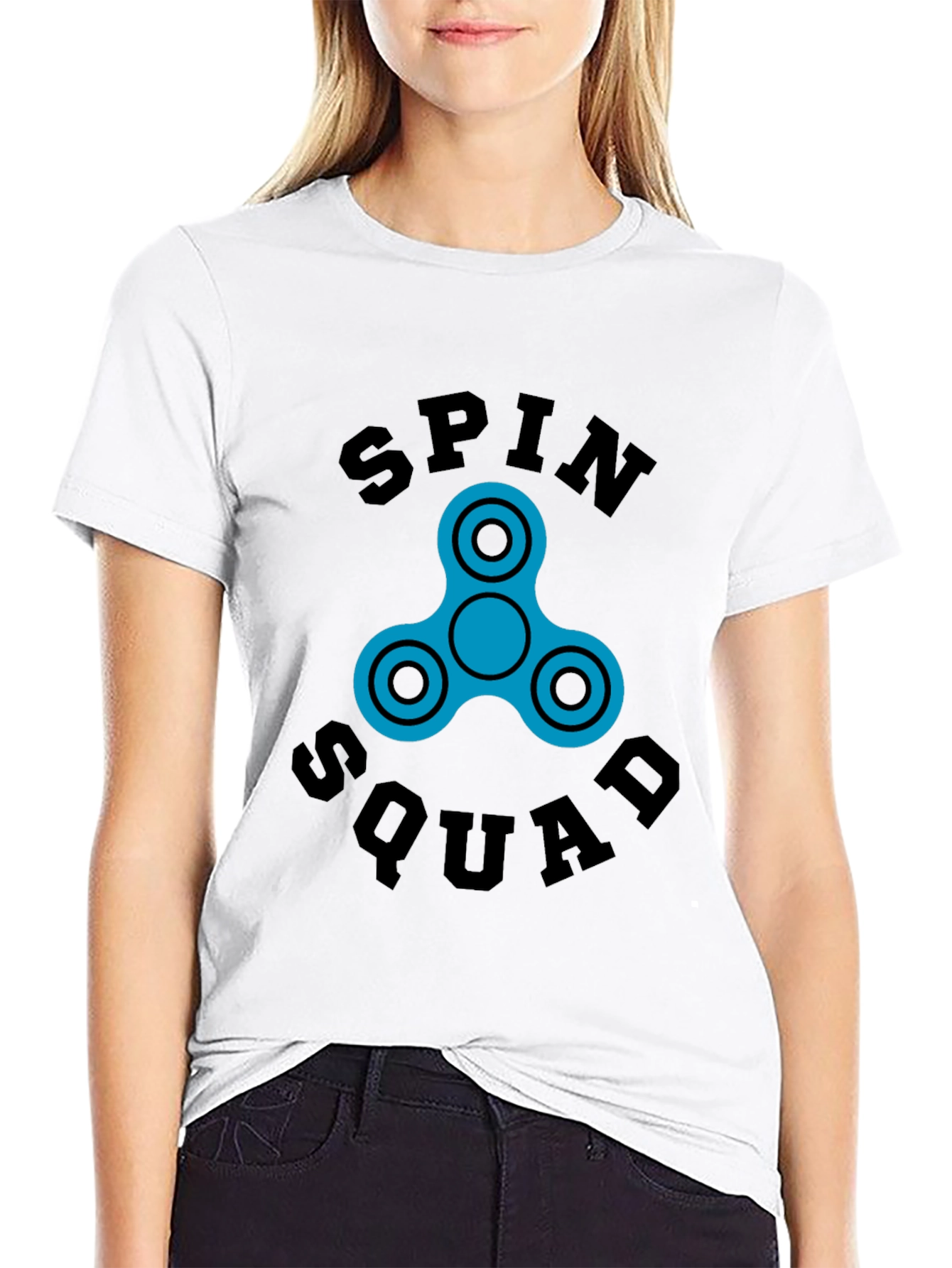 Spin Squad Graphic Tee - Fidget Spinner Design