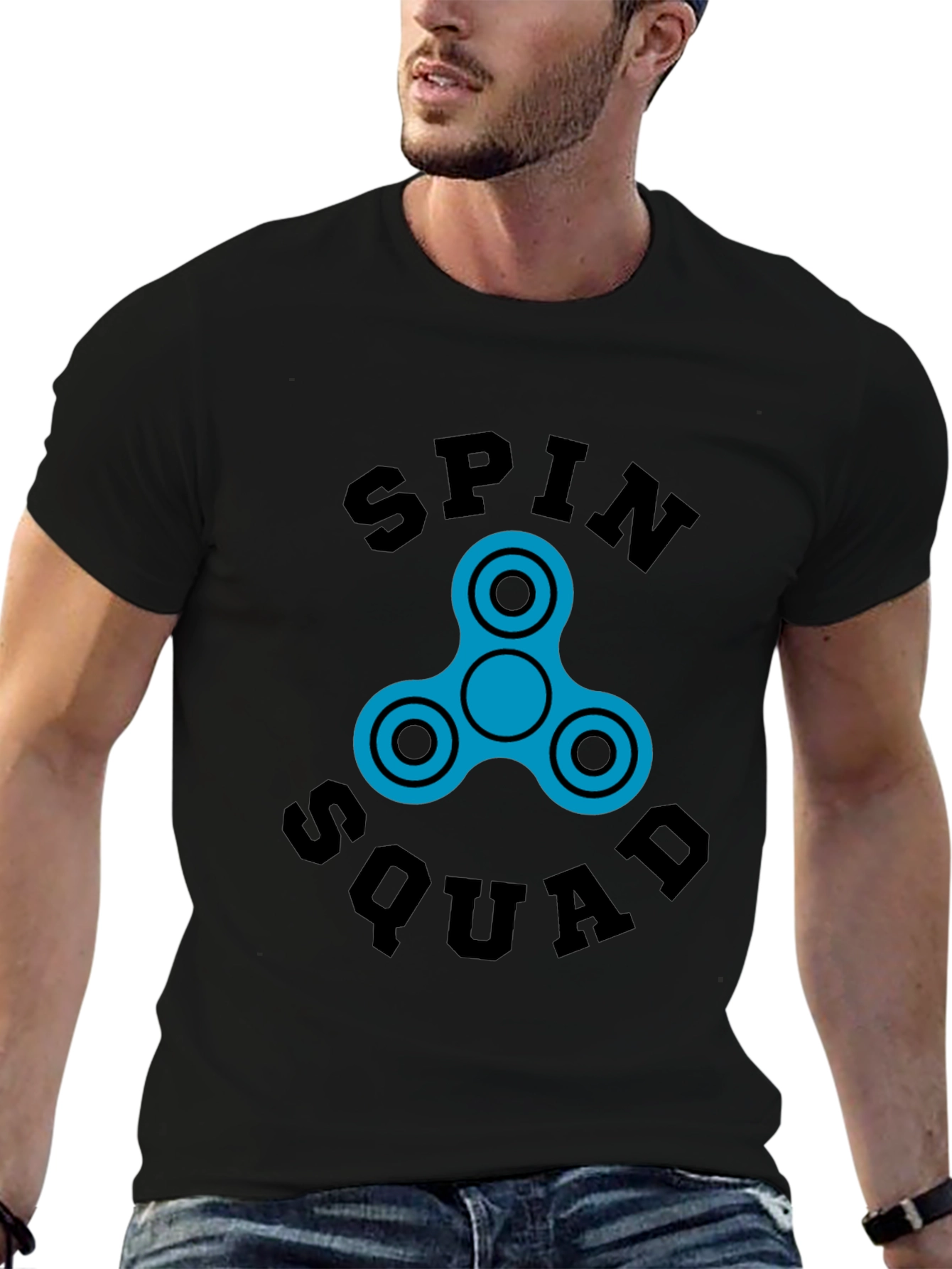 Spin Squad Graphic Tee - Fidget Spinner Design