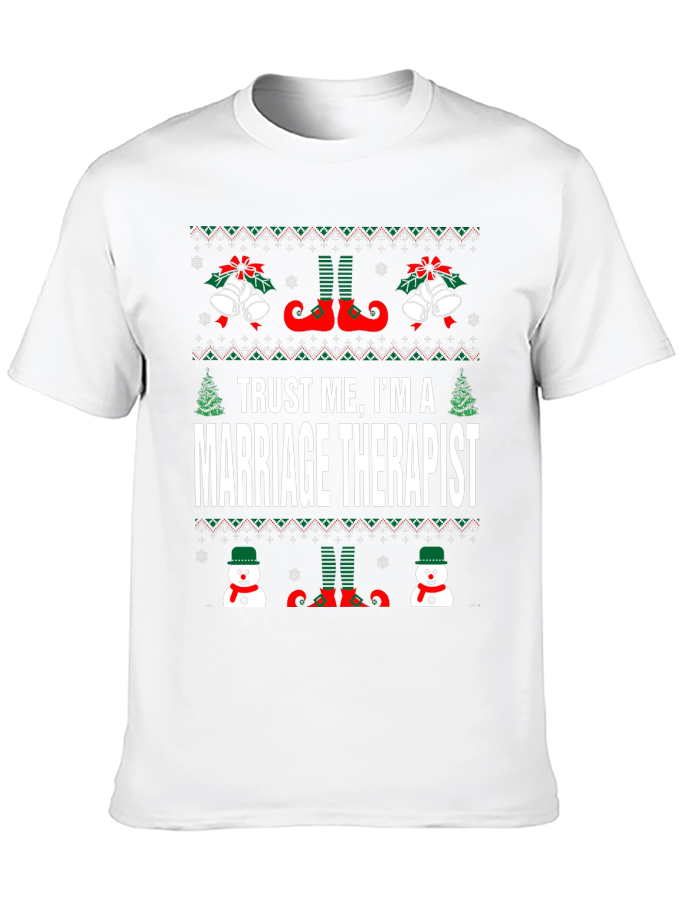 Marriage Therapist Ugly Christmas Sweater T-Shirt
