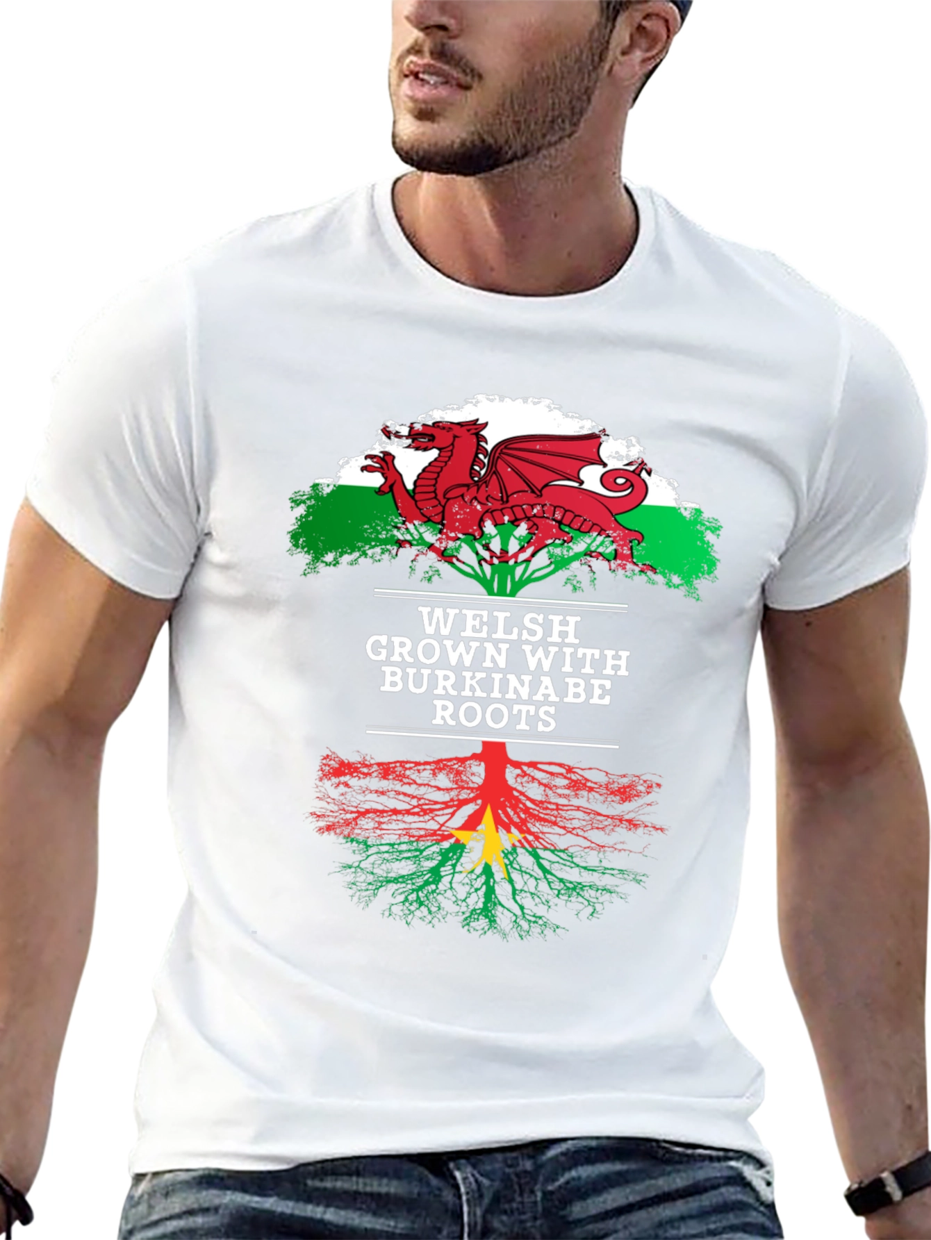 Welsh Grown with Burkinabe Roots T-Shirt