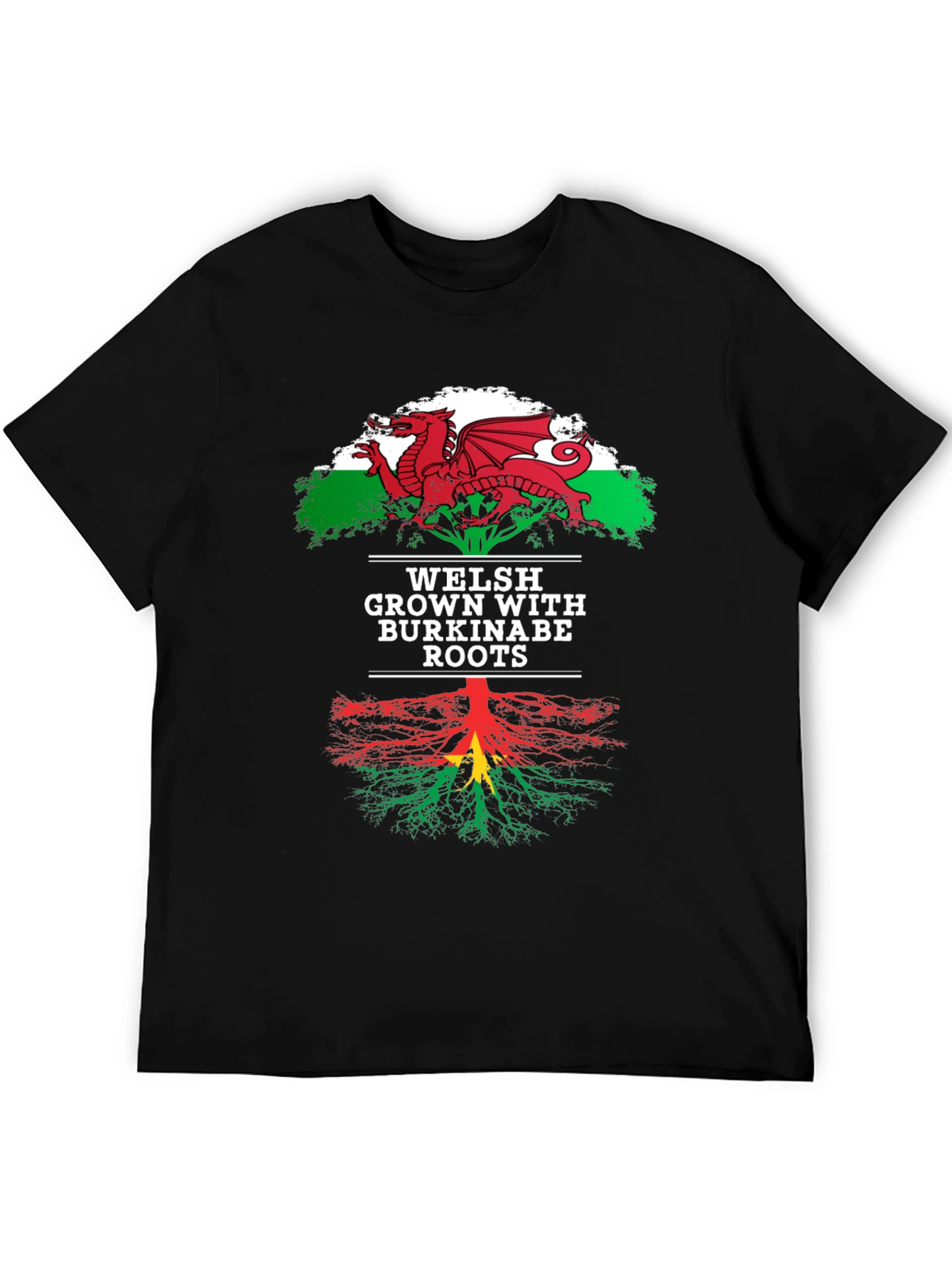 Welsh Grown with Burkinabe Roots T-Shirt