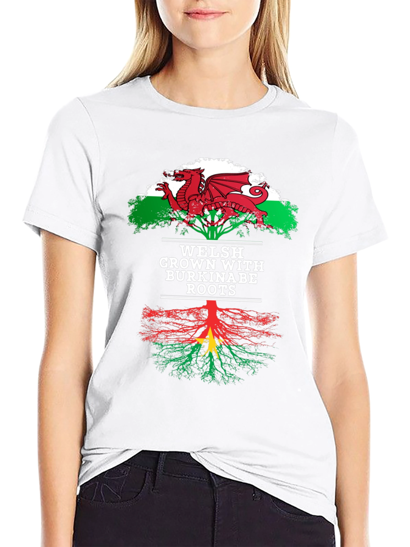 Welsh Grown with Burkinabe Roots T-Shirt