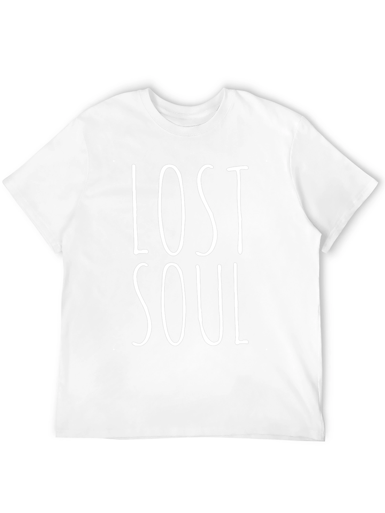 Lost Soul Graphic Print Black T-Shirt